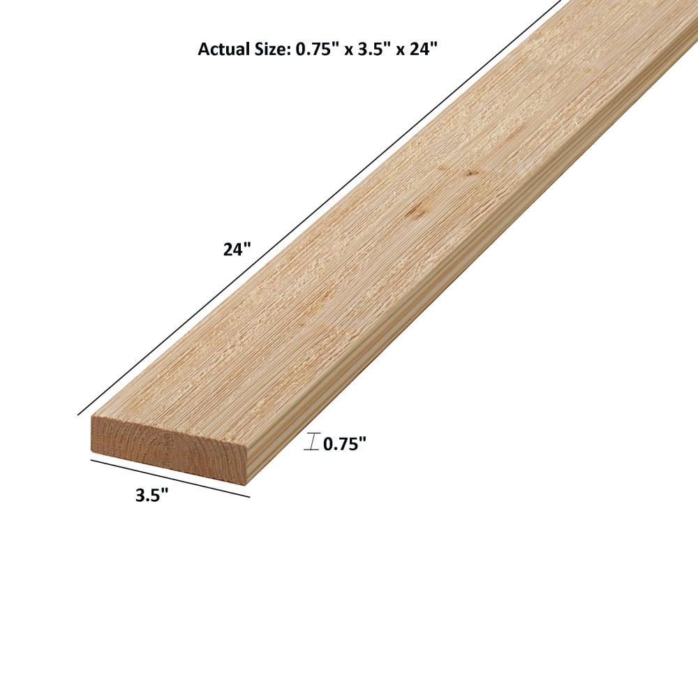 Dimensions 3.75-in x 1.98-ft Unfinished Pine Wall Plank (3.5-sq ft) in the  Wall Planks department at