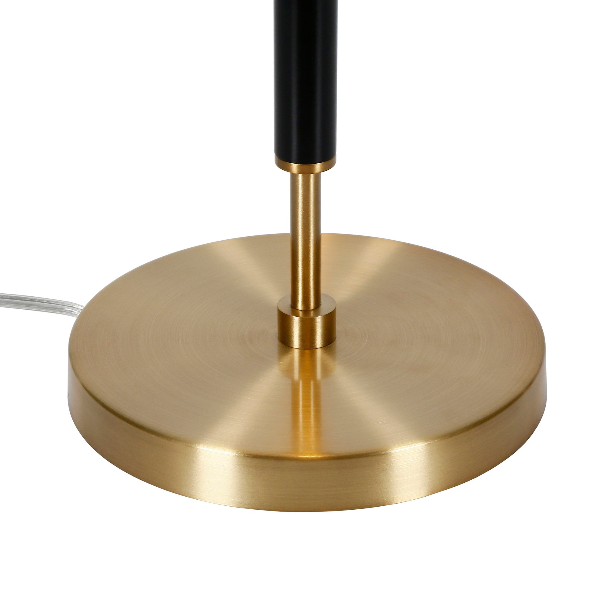 Simone 25" Brass and Black Two-Tone Industrial Table Lamp