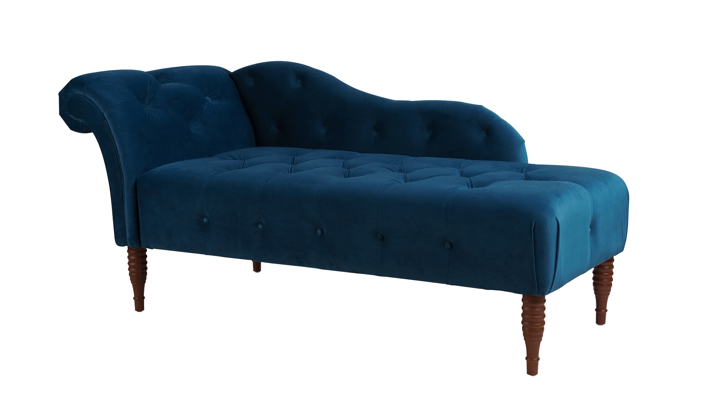 Teal best sale velvet chaise