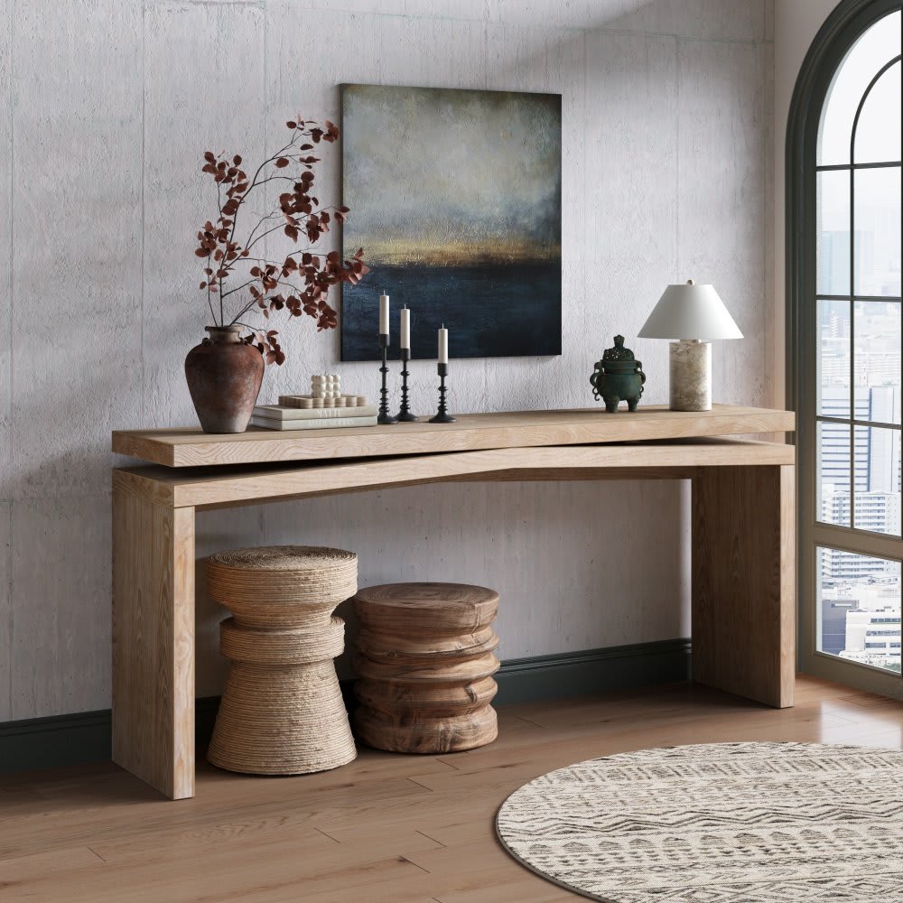Coolbibila TIR-CONSOLE-NATURAL Console-Sofa-Tables - View #2