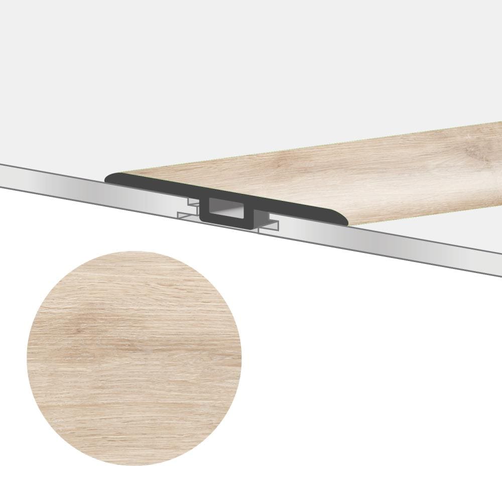 Lucida USA MC-505TM MaxCore T-moulding Hesonite 0.27-in T x 1.75-in W x 48-in L Vinyl T-moulding