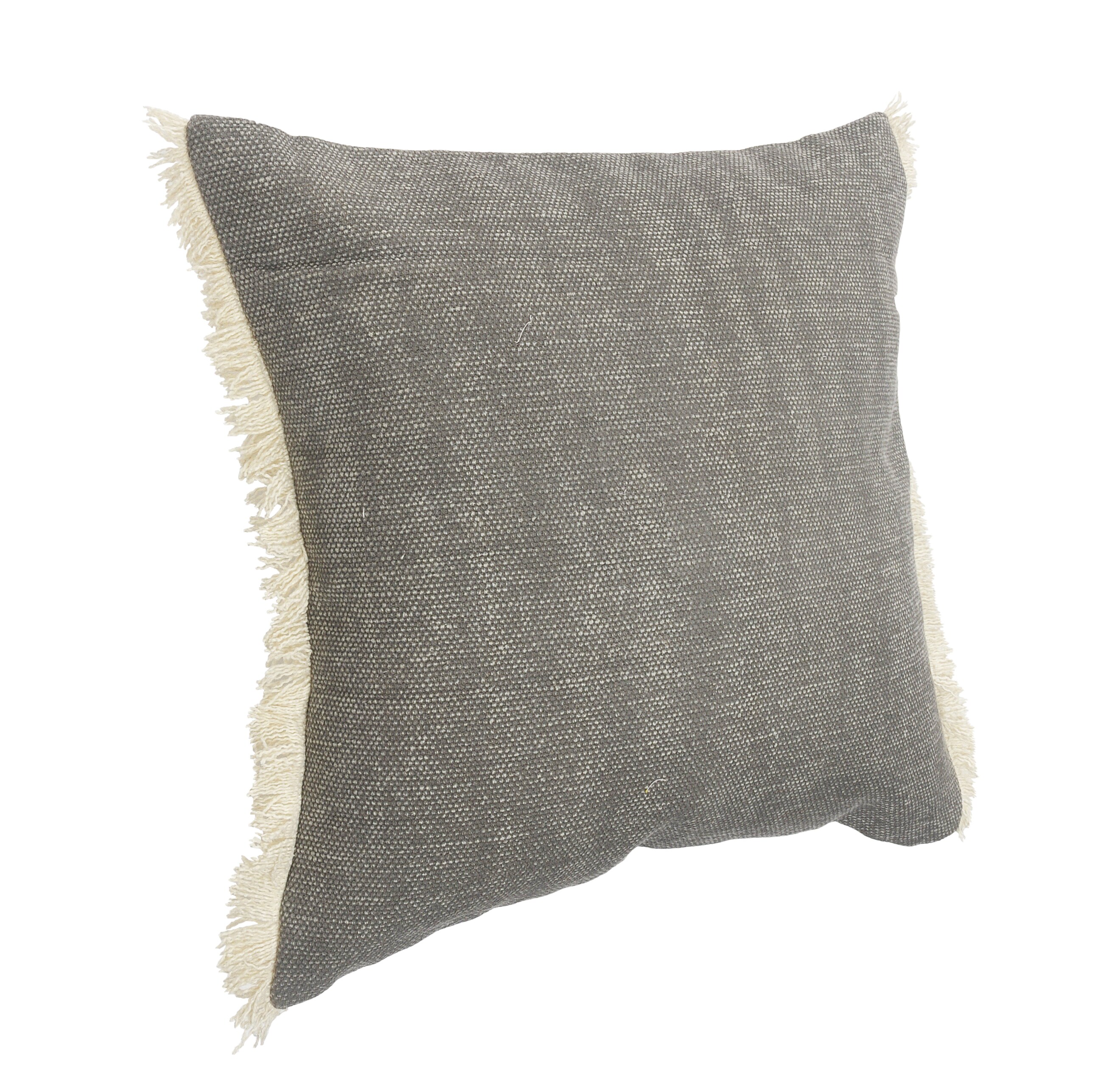 LR Home Aspen 20-in x 20-in Gray Cotton Indoor Decorative Pillow Polyester | PILLO07849MCH1818