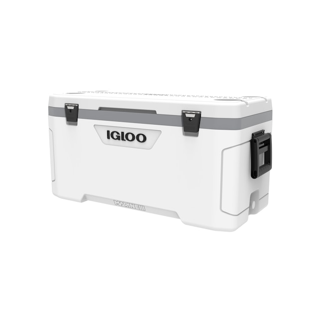 Igloo Wht.Mnscpe Gry.Wht.Blk 100-Quart Insulated Marine Cooler in the ...