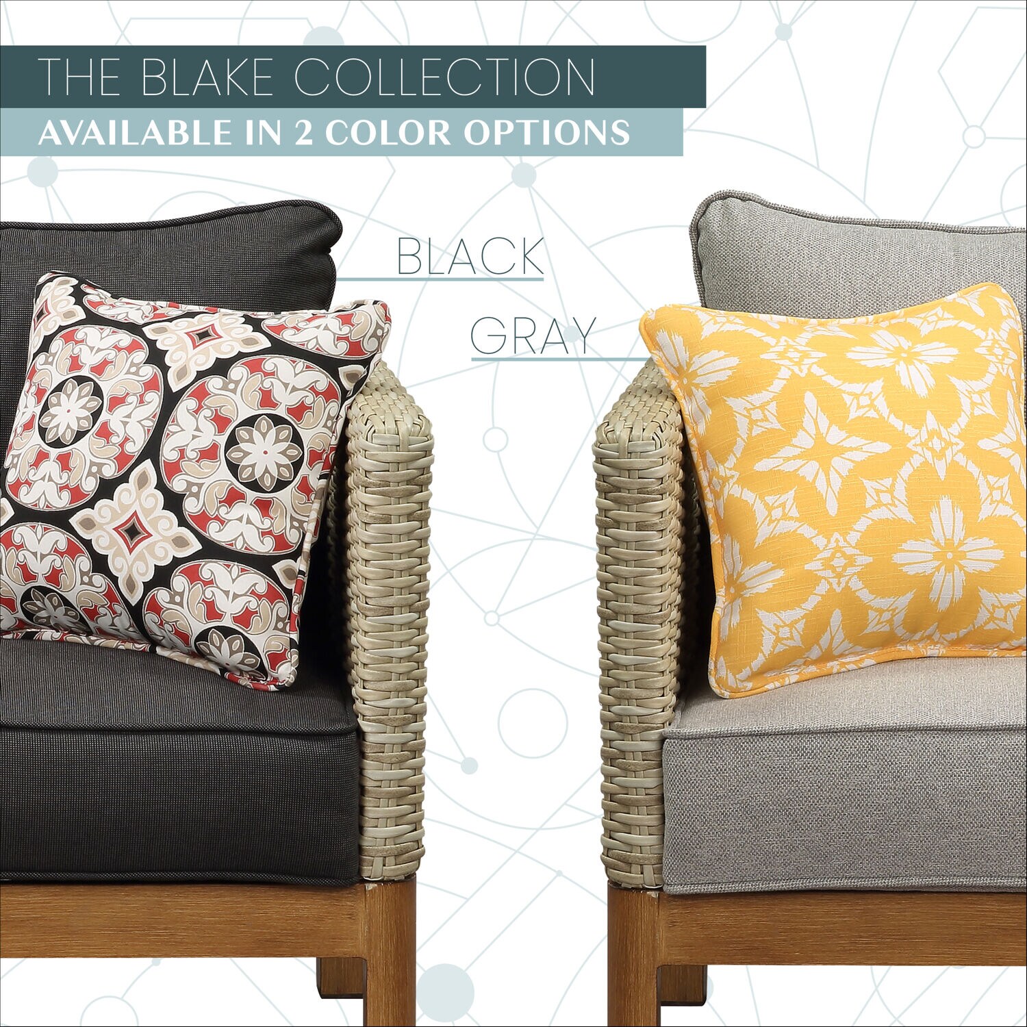 Mod Furniture BLAKE4PC-GRY Patio-Conversation-Sets - View #5