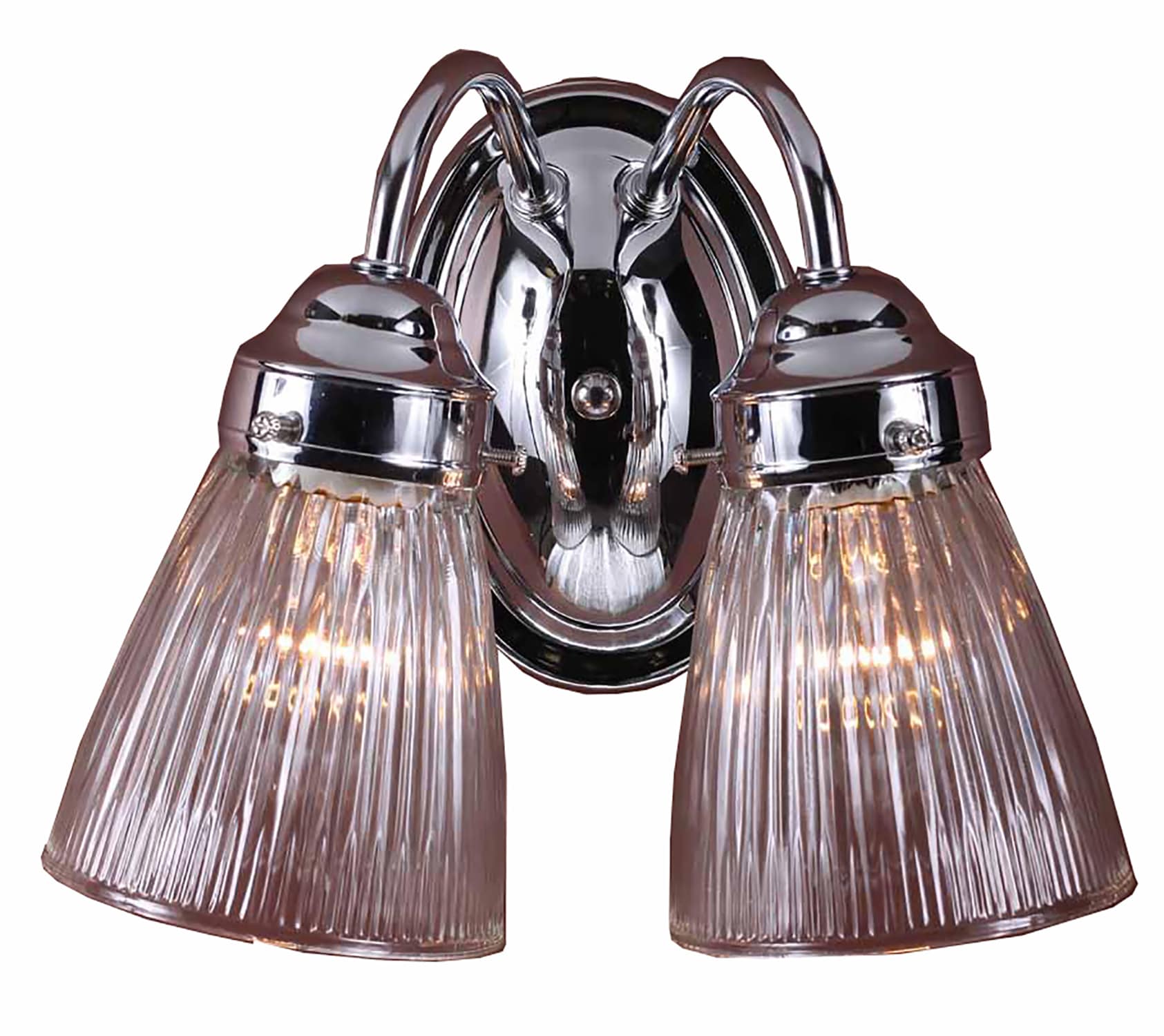 Volume Lighting V1622-3 13-in 2 -Light Chrome Traditional Vanity light