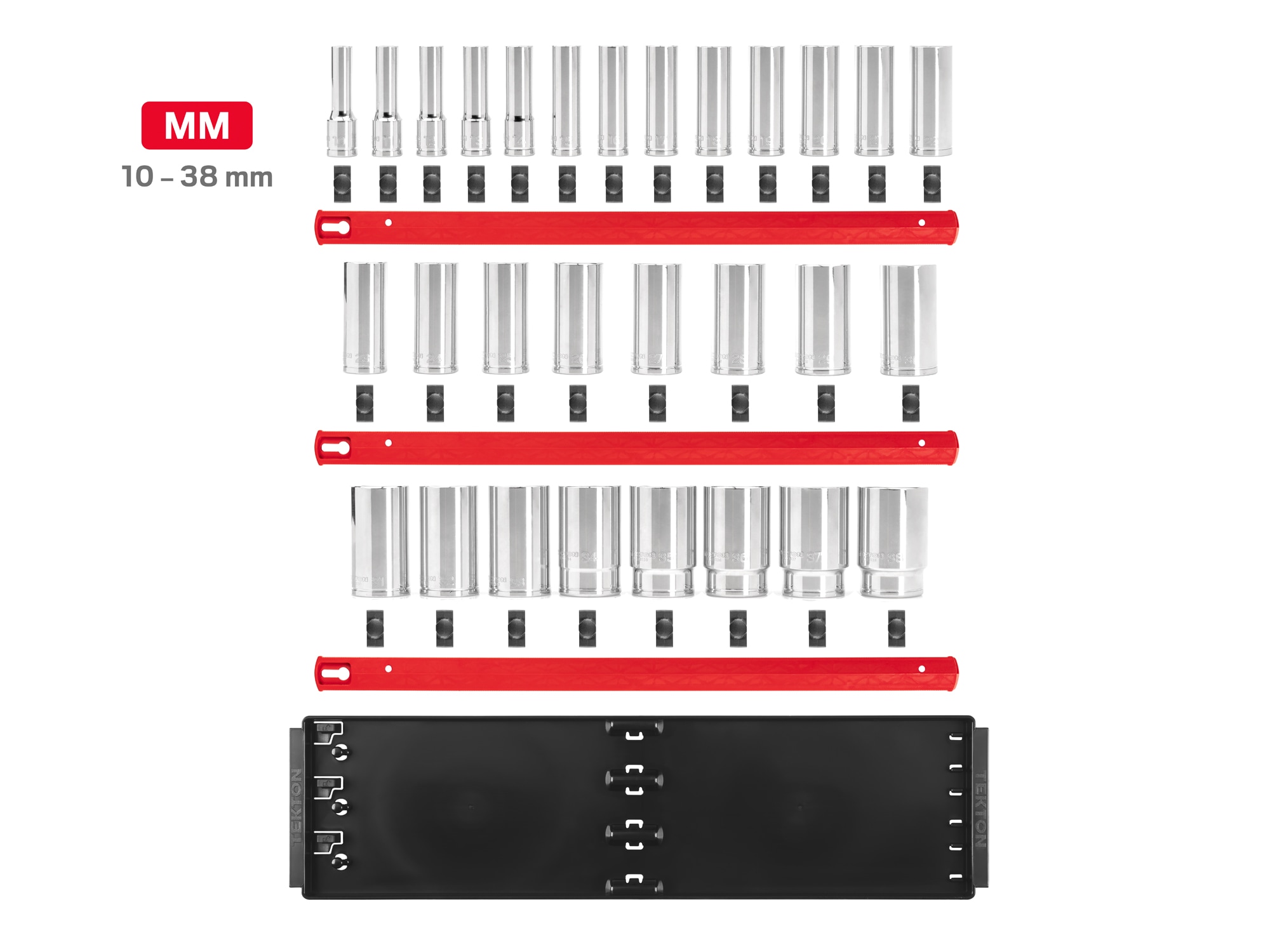 TEKTON 1/2-in Drive Metric Shallow/Deep Socket Set (29-Pieces) SHD92125 Sansujyuku sansujyuku.com