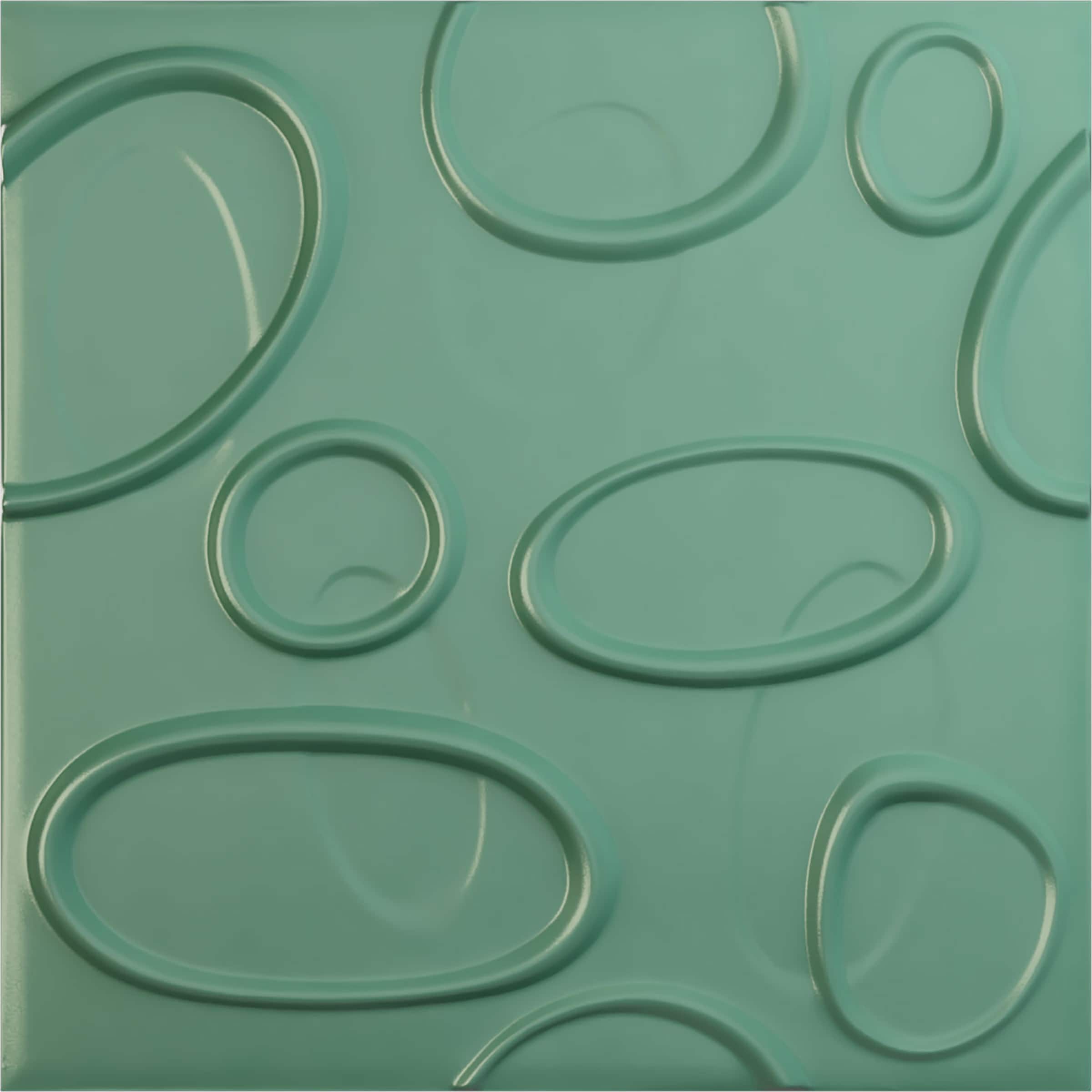 Ekena Millwork WP20X20FEFSM 19-5/8-in x 19-5/8-in Embossed Paintable/Stainable Green PVC Abstract Wall Panel ( 2.67-sq ft )