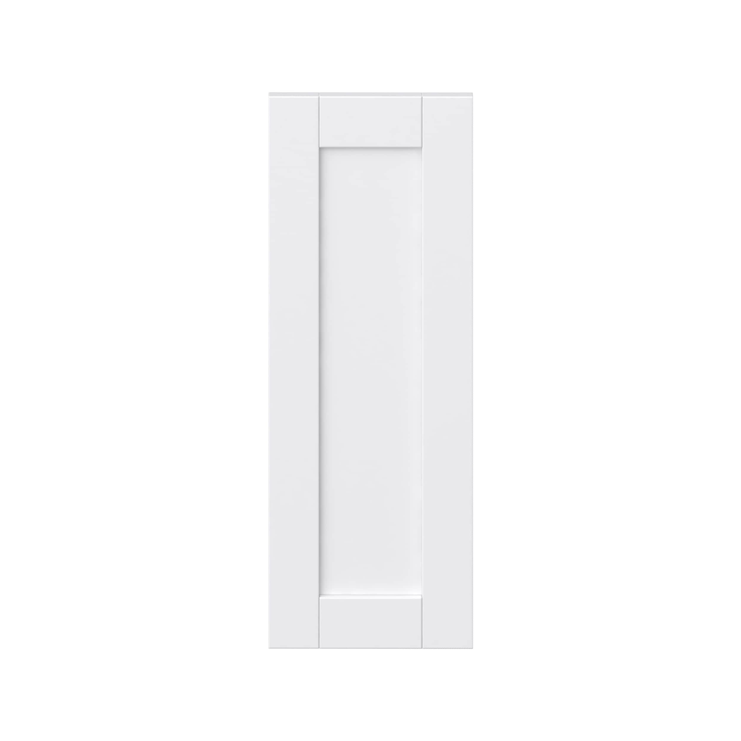 Hugo&Borg DSDR1130-RM Rosemont 11-in W x 30-in H Glacier White Laminate Shaker Base cabinet door (Fits 12-in base box )