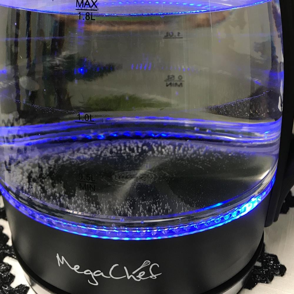 MegaChef Glass 4-Cup Corded Electric Kettle in the Water Boilers & Kettles  department at