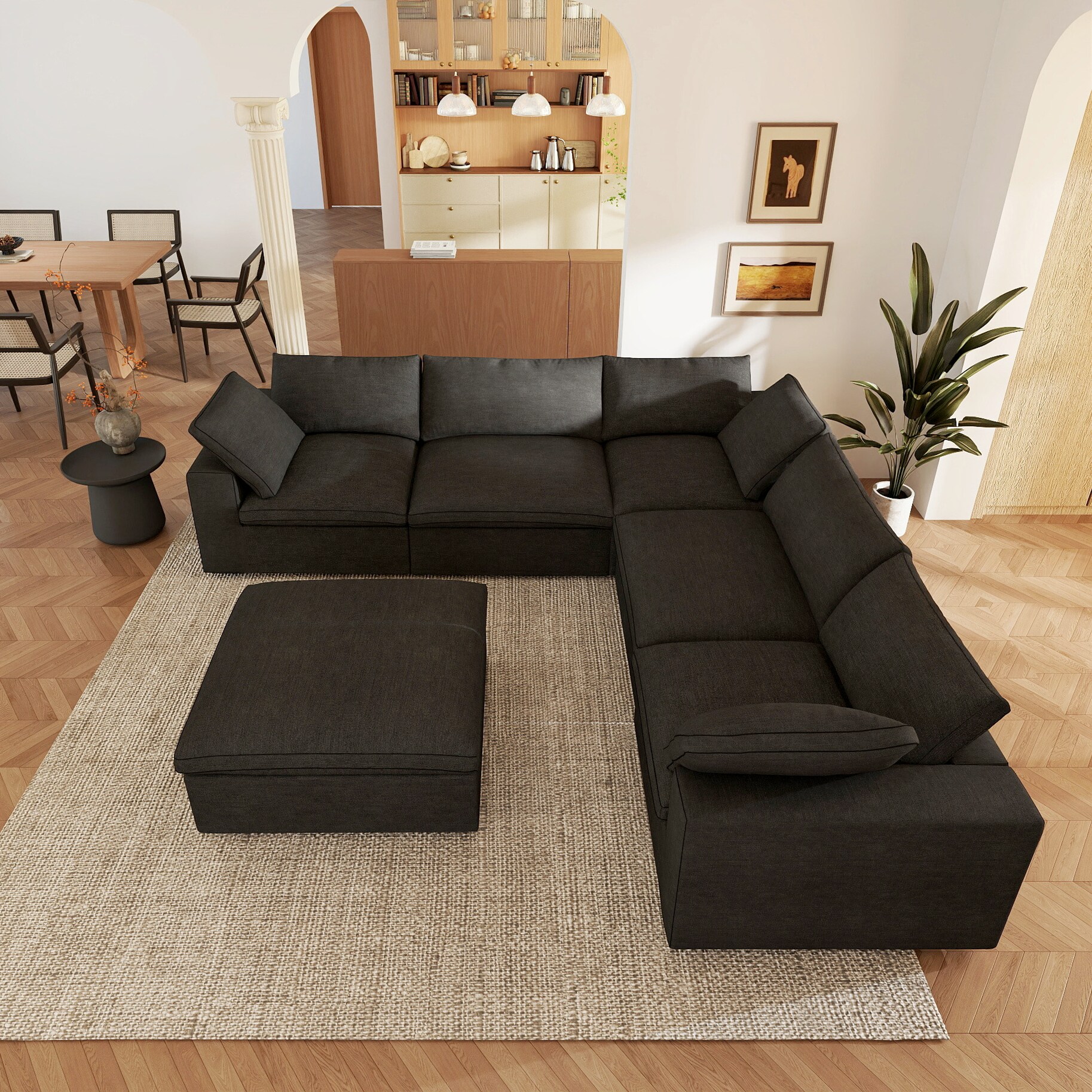 BuotiqHom DH-C5+1-121BK Sofas-Loveseats - View #3