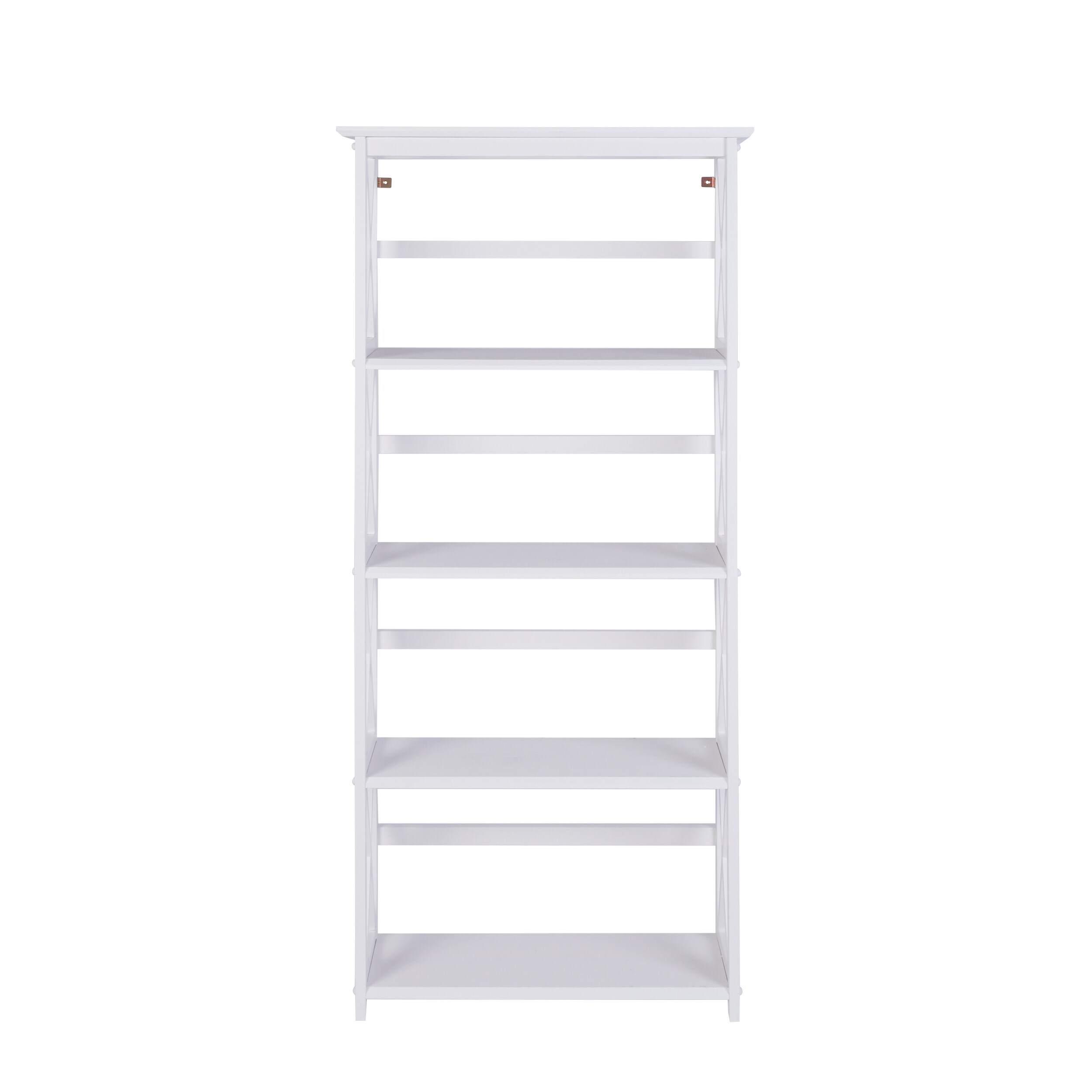 Montego Solid Wood Kids 5-Shelf White Bookcase