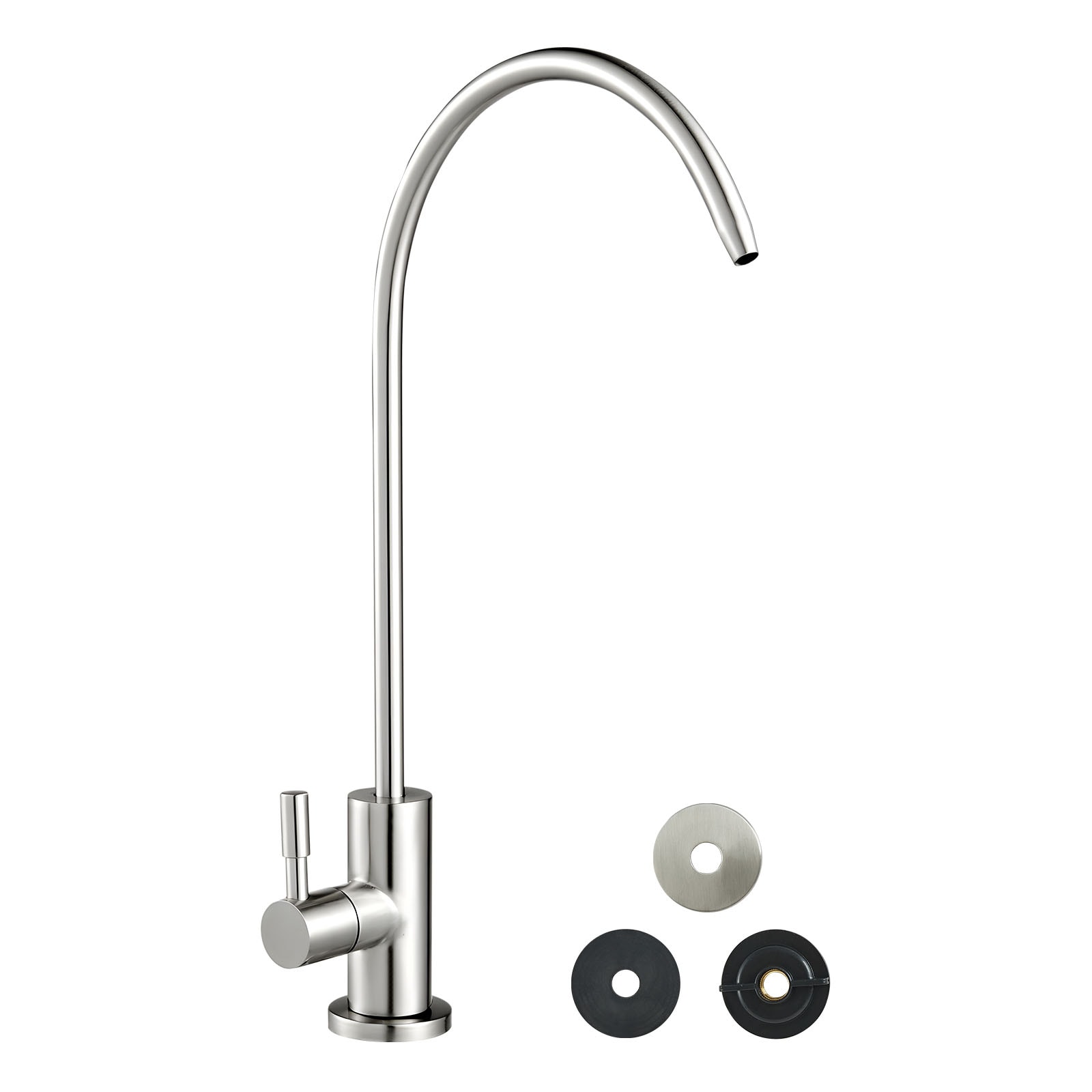 GIVIMO Lead-Free Reverse Osmosis Drinking Water Faucet with Solid Brass Valve - High-Arch Filtered Water Faucet for Kitchen Sink Bar Counter and Cafe - Brushed Nickel #LW102GIVSS2327