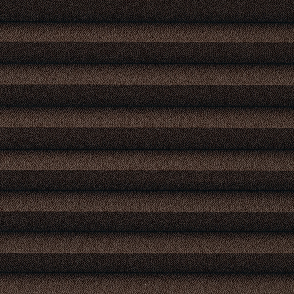 LEVOLOR SCR9000471804 Designer Textures Espresso Room darkening Polycotton 9/16-in Single Cellular shade swatch