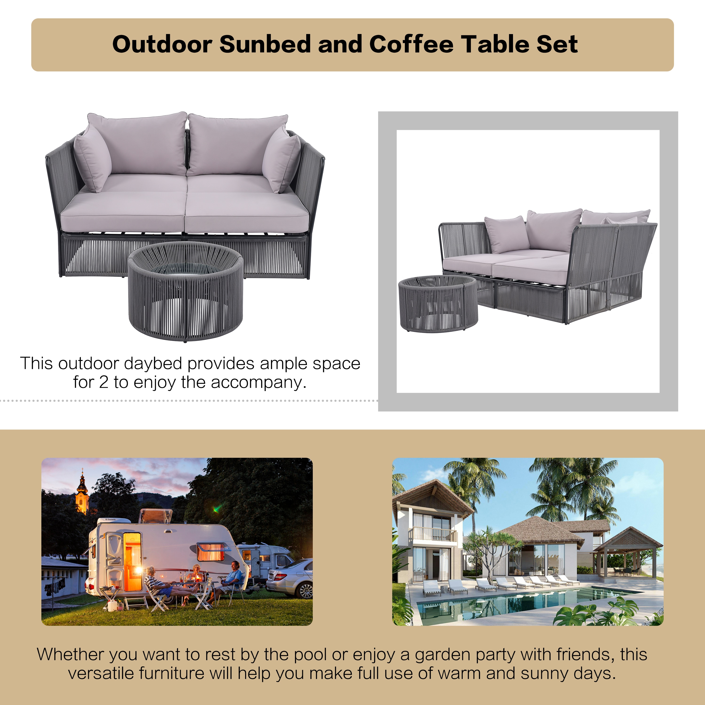 Bayfeve BFTM-2E-PCS Patio-Sofas-Daybeds - View #6