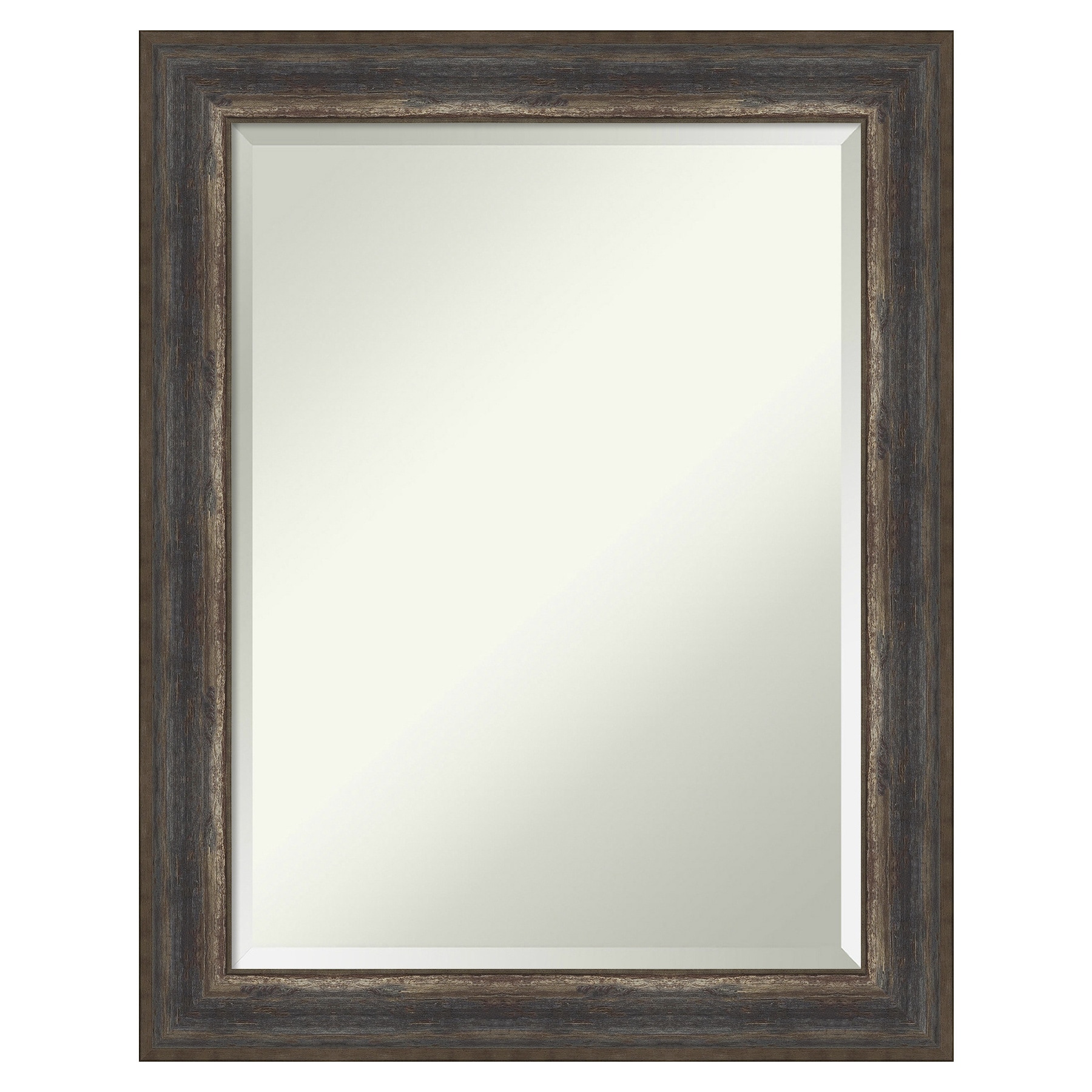 Amanti Art A17005479978 Alta 22.62-Inches x 28.62-Inches Framed Rectangle Bathroom Vanity Mirror ( Distressed Black )