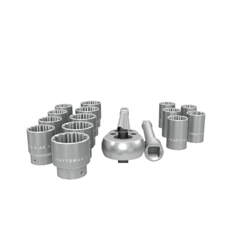 CRAFTSMAN 16-Piece Standard (SAE) 3/4-in Drive 12-Point 3/4-in Shallow Socket Set CRAFTSMAN 16-Piece Standard (SAE) 3/4-in Drive 12-Point 3/4-in Shallow Socket Set