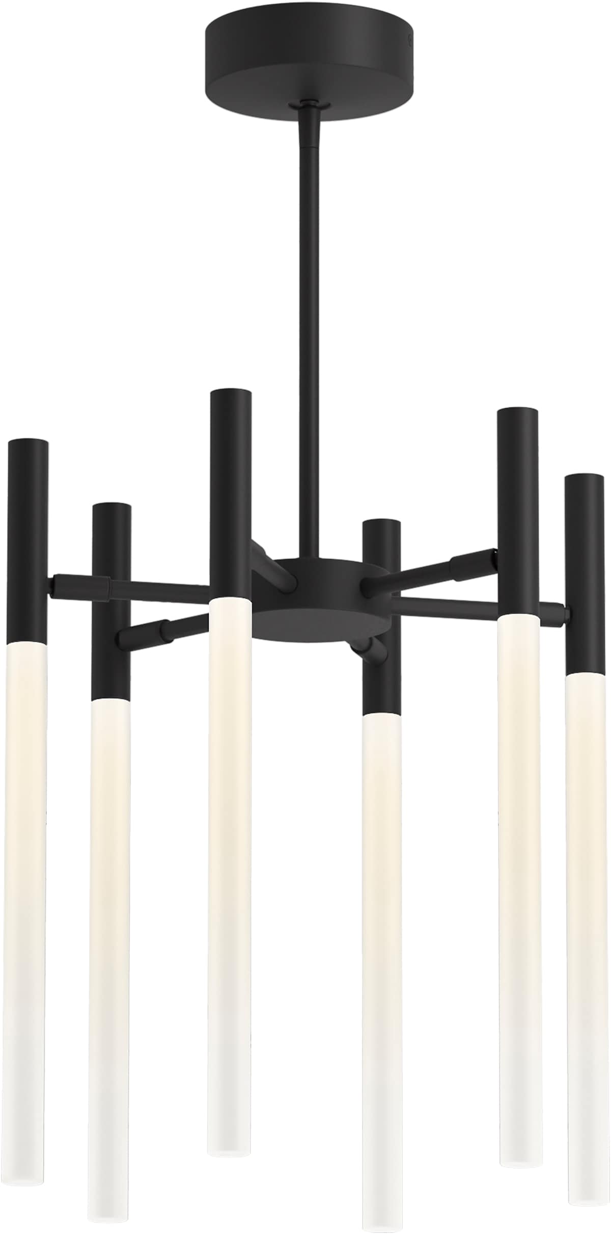 KOHLER Components 6-Light Matte Black Traditional LED Damp Rated ...