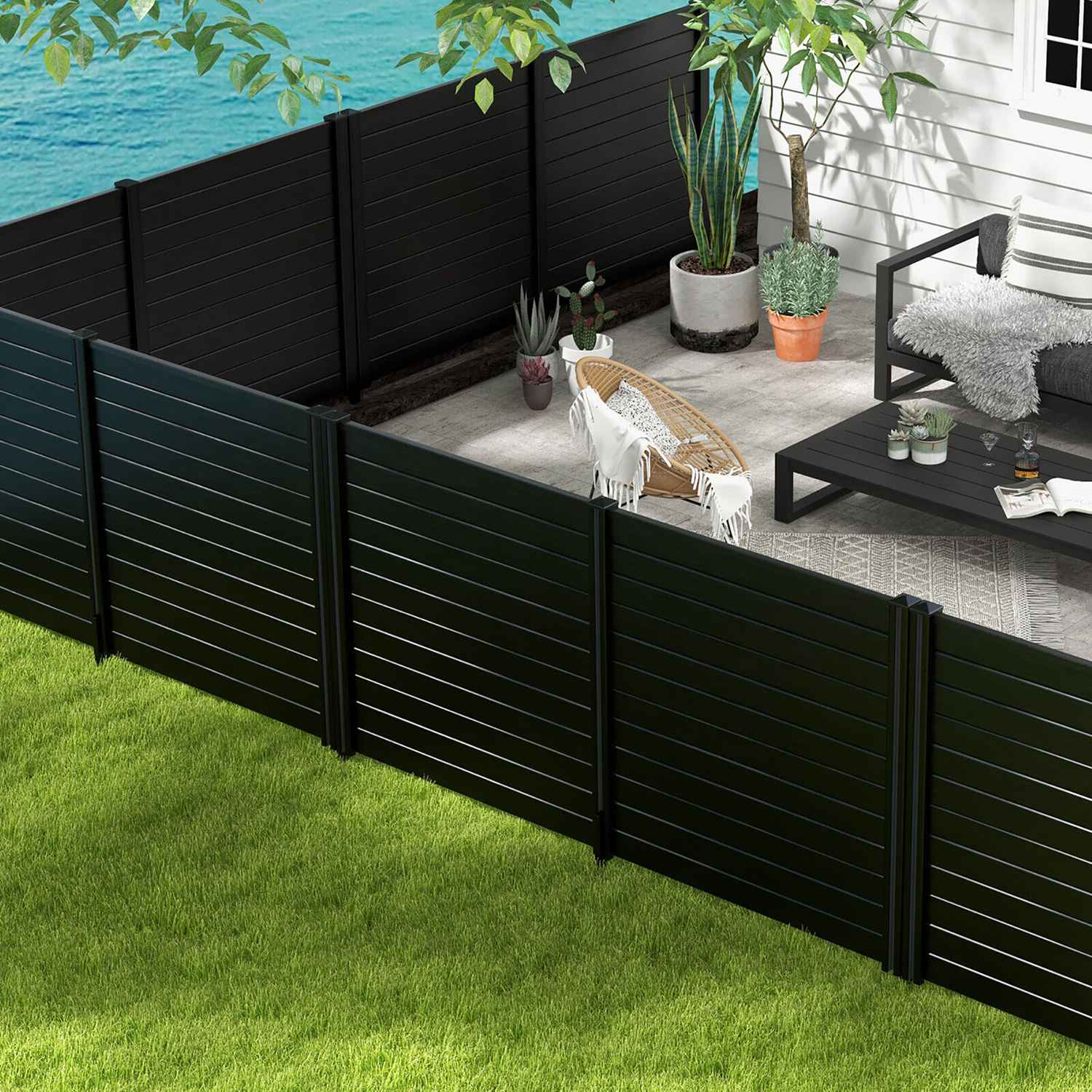 Costway CSHY005317 Garden-Utility-Fencing - View #4