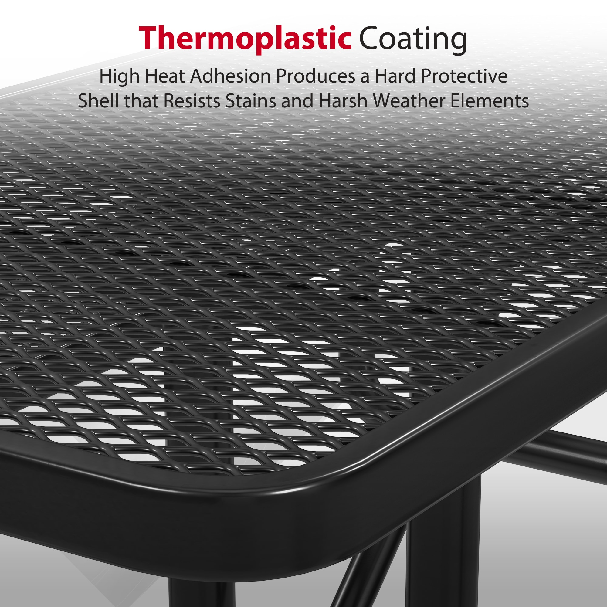 LeisureCraft T8XPP-ADA-BLACK Picnic-Tables - View #5