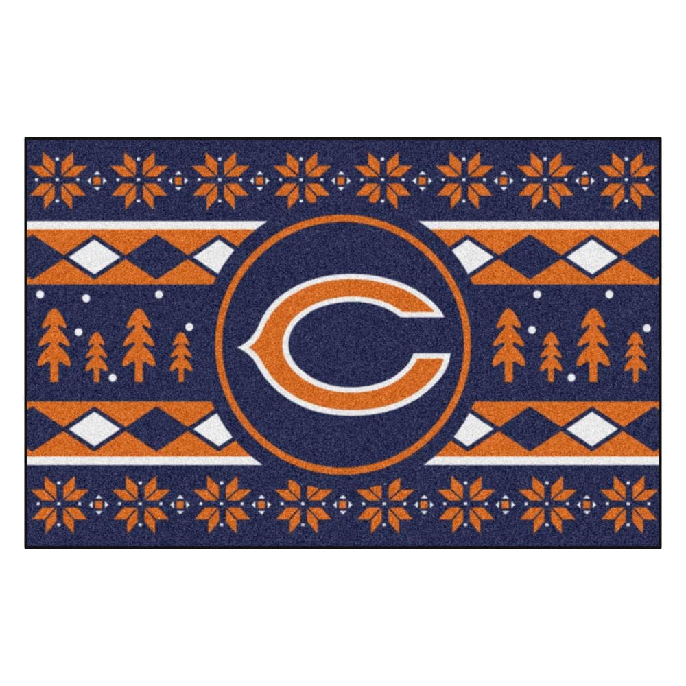 Fanmats Chicago Bears Happy Holidays Starter Mat