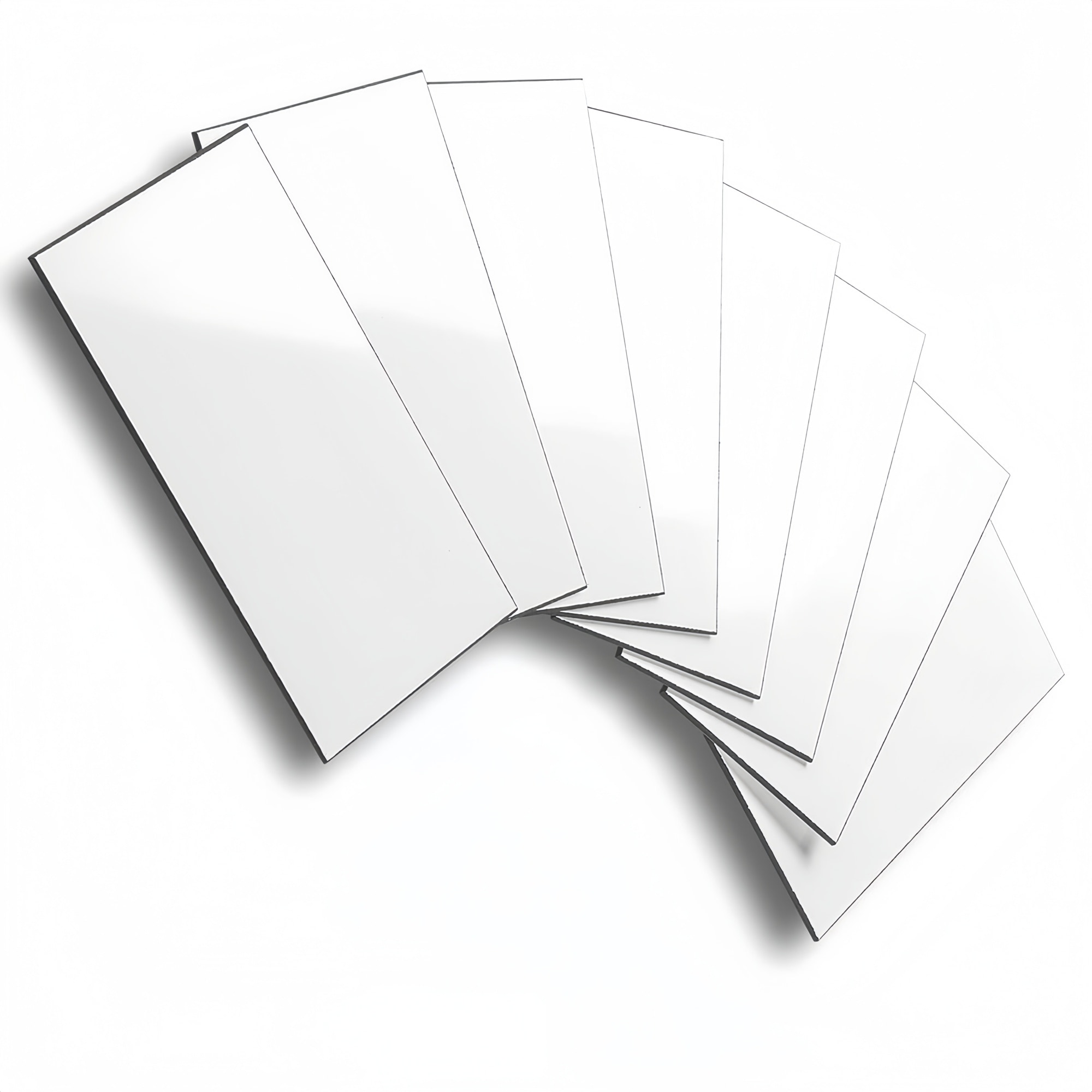 Numhew 100-Piece 3in x 6in Polished White 3D PVC Peel and Stick Subway Tile Backsplash