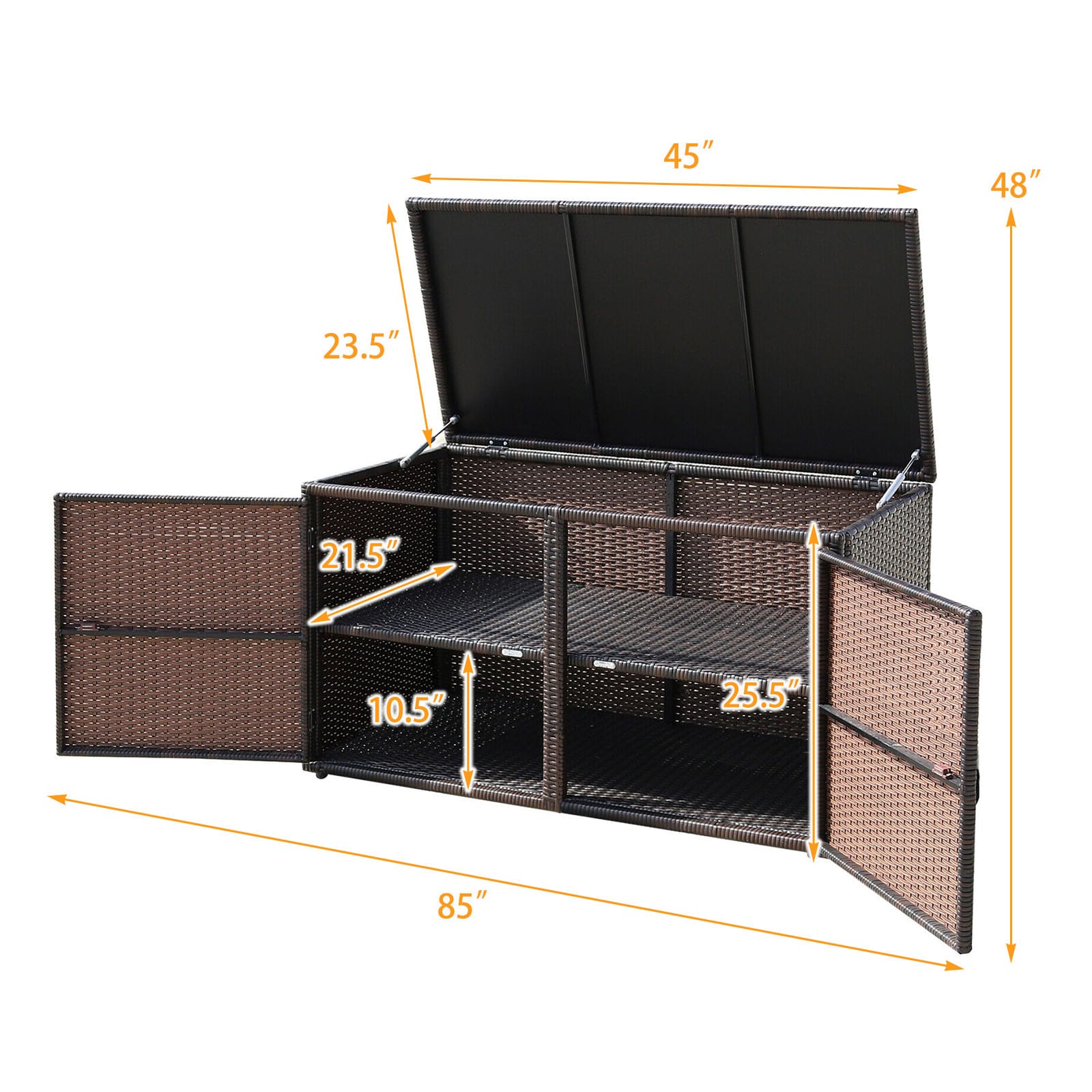 WELLFOR OUS70539BN Small-Outdoor-Storage - View #3