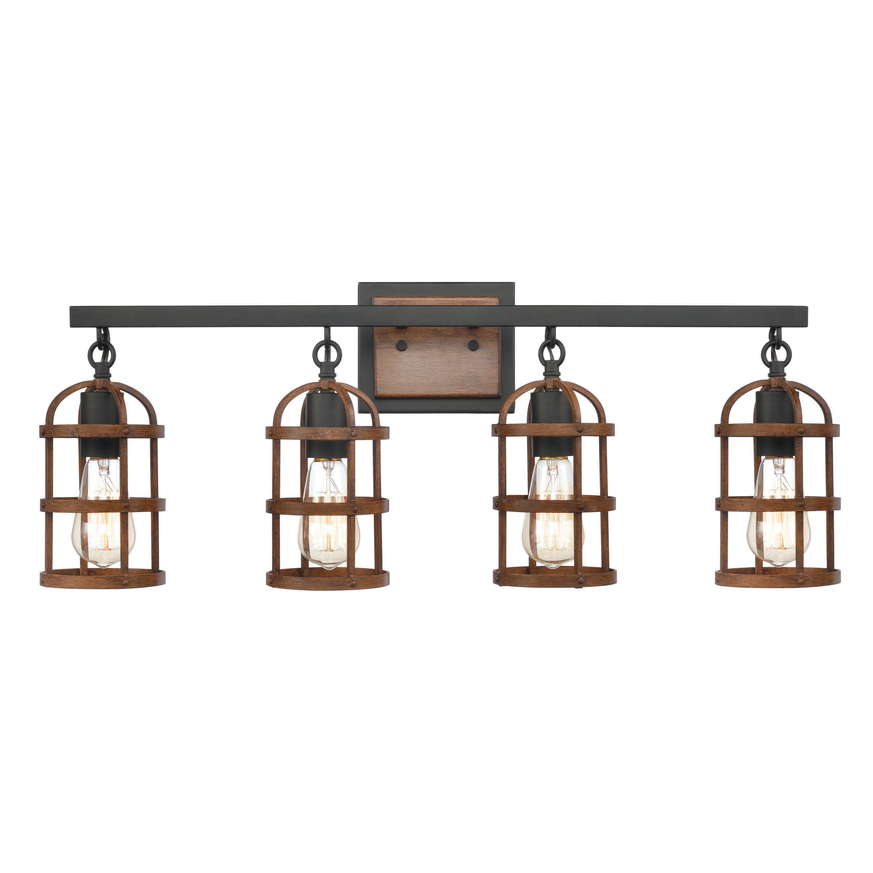 Westmore by ELK Lighting LWVL-220308074 Miranda 30-in 4 -Light Matte Black Transitional Vanity light