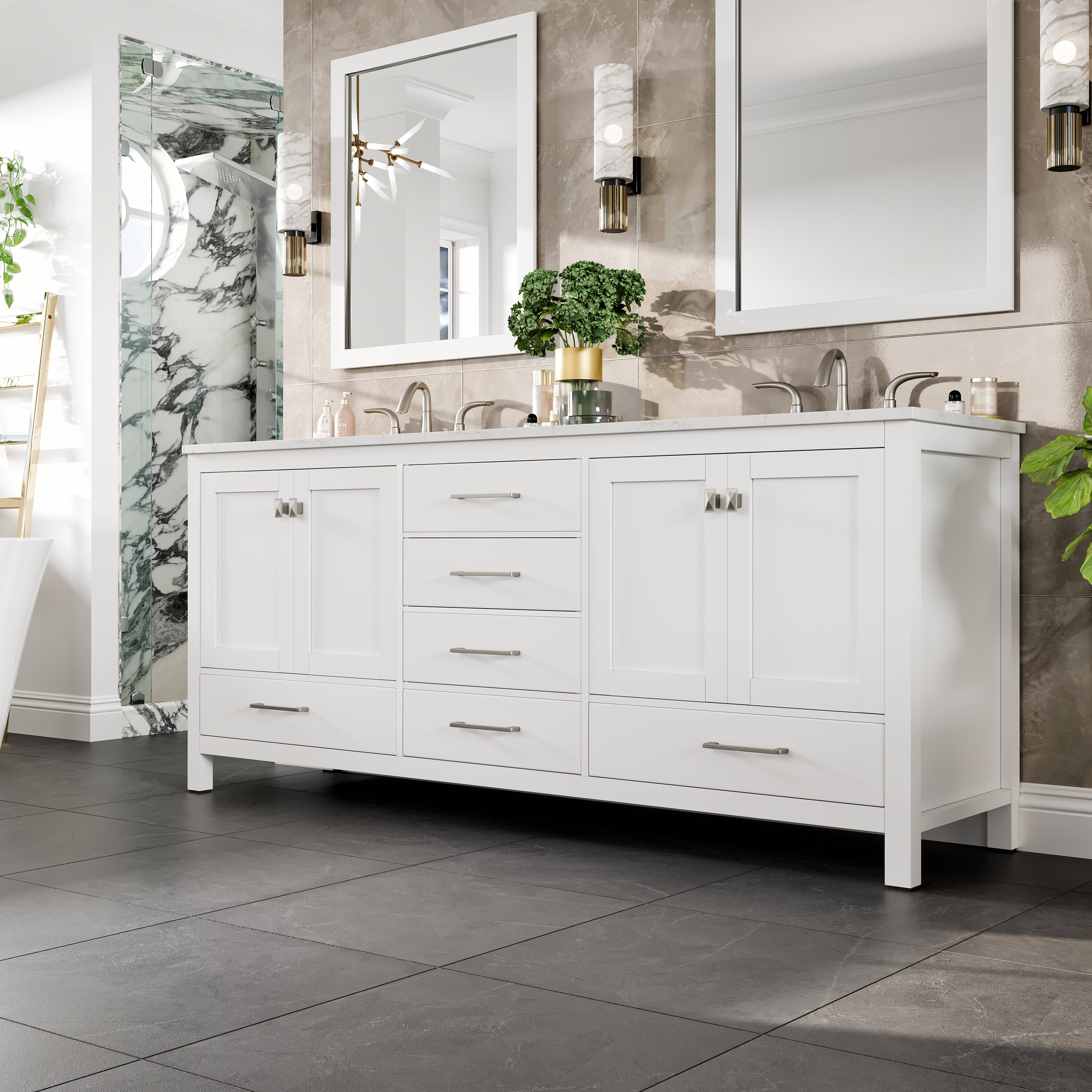 Eviva EVVN412-78WH Bath-Vanity-Combo - View #2