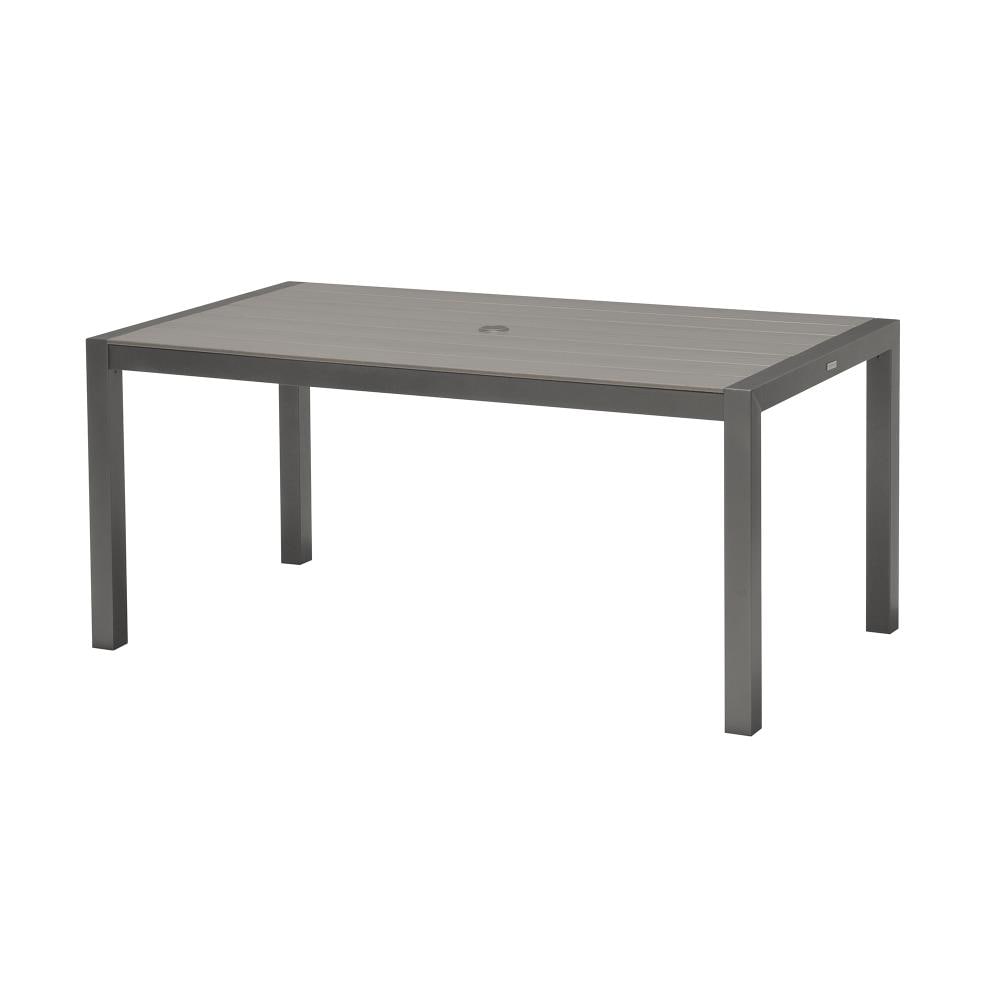 Heerlijk Grof pensioen Armen Living Solana Rectangle Outdoor Dining Table 34.5-in W x 64-in L  Umbrella Hole in the Patio Tables department at Lowes.com