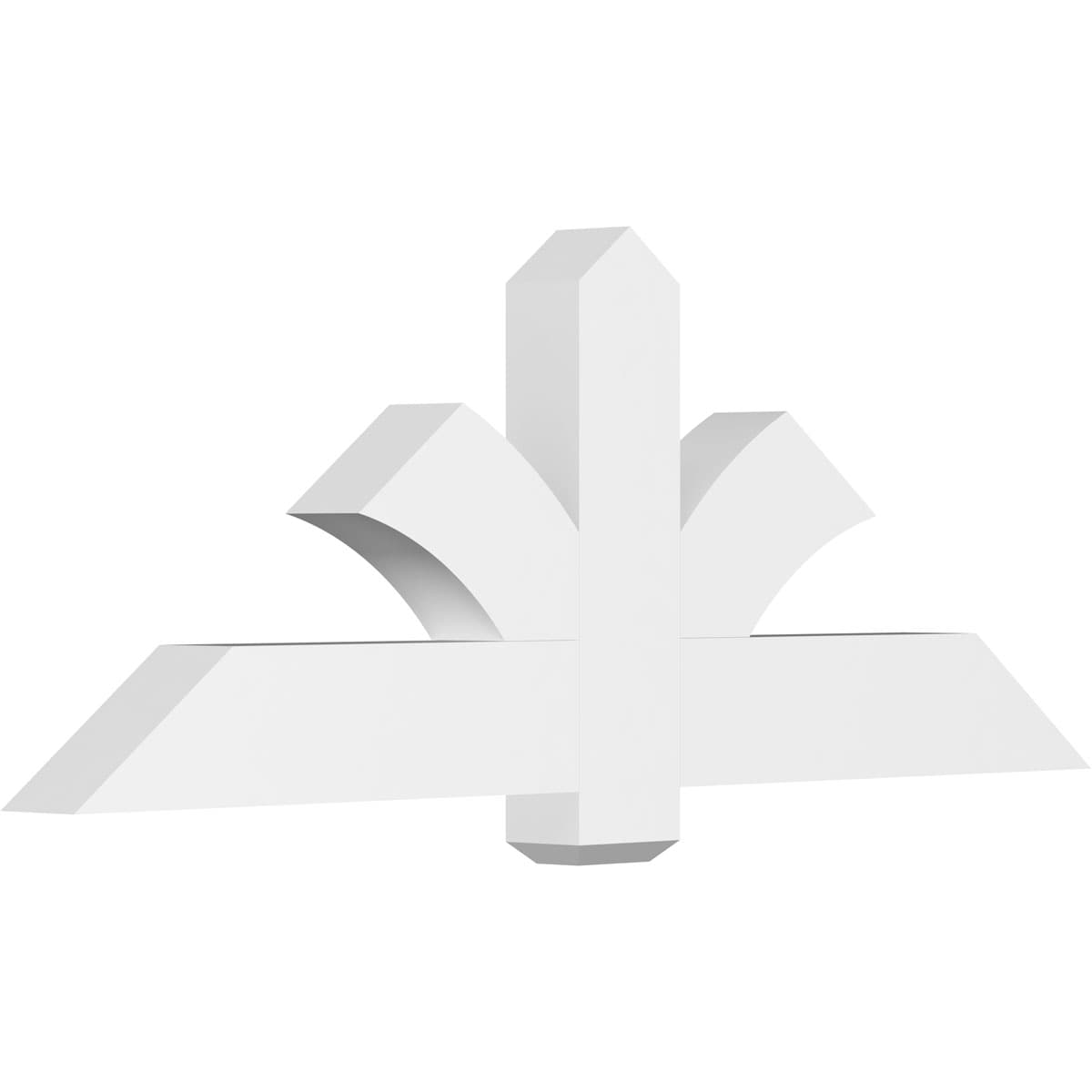 Ekena Millwork GBP060X23X0406RED00 Redmond White PVC Gable bracket