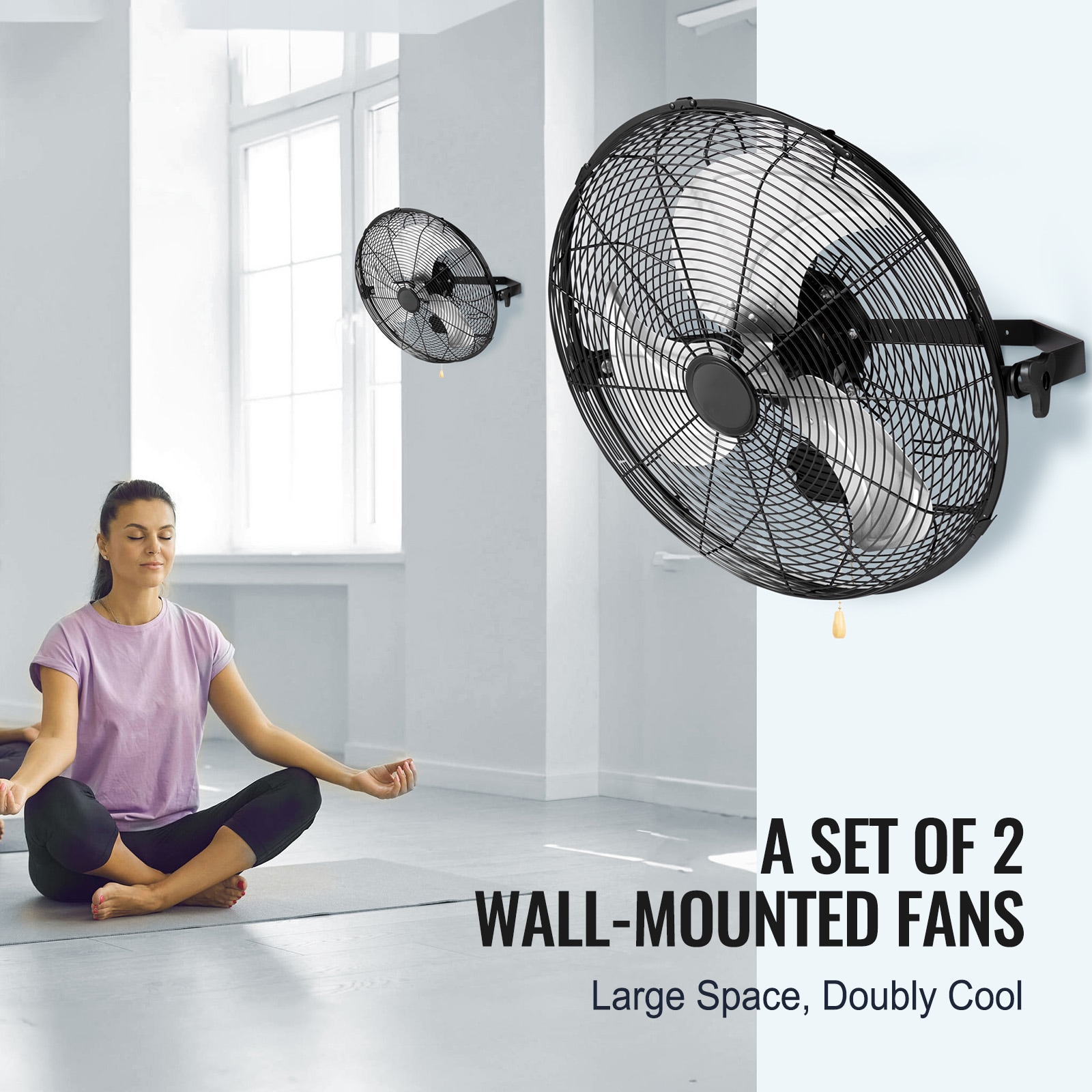 VEVOR GYBGSFS2JT18WLZBTV1 Wall-Mounted-Fans - View #3