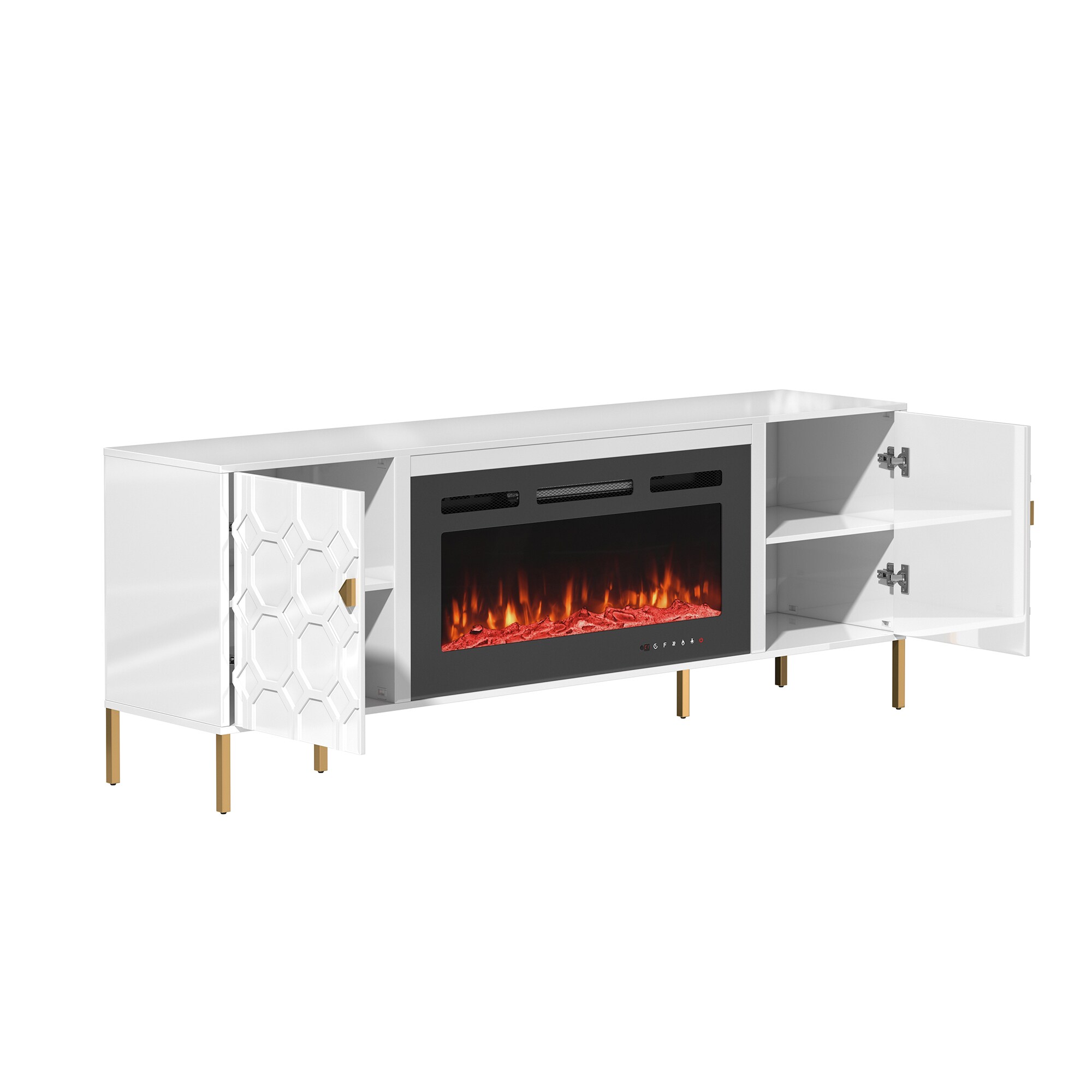 Clihome CL-JH4236-WH Electric-Fireplaces - View #6