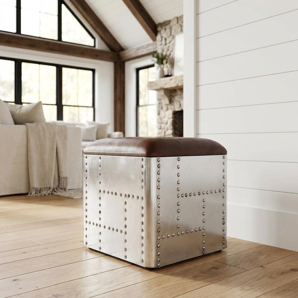 FurniFact BO3419042WHT Indoor-Ottomans - View #2