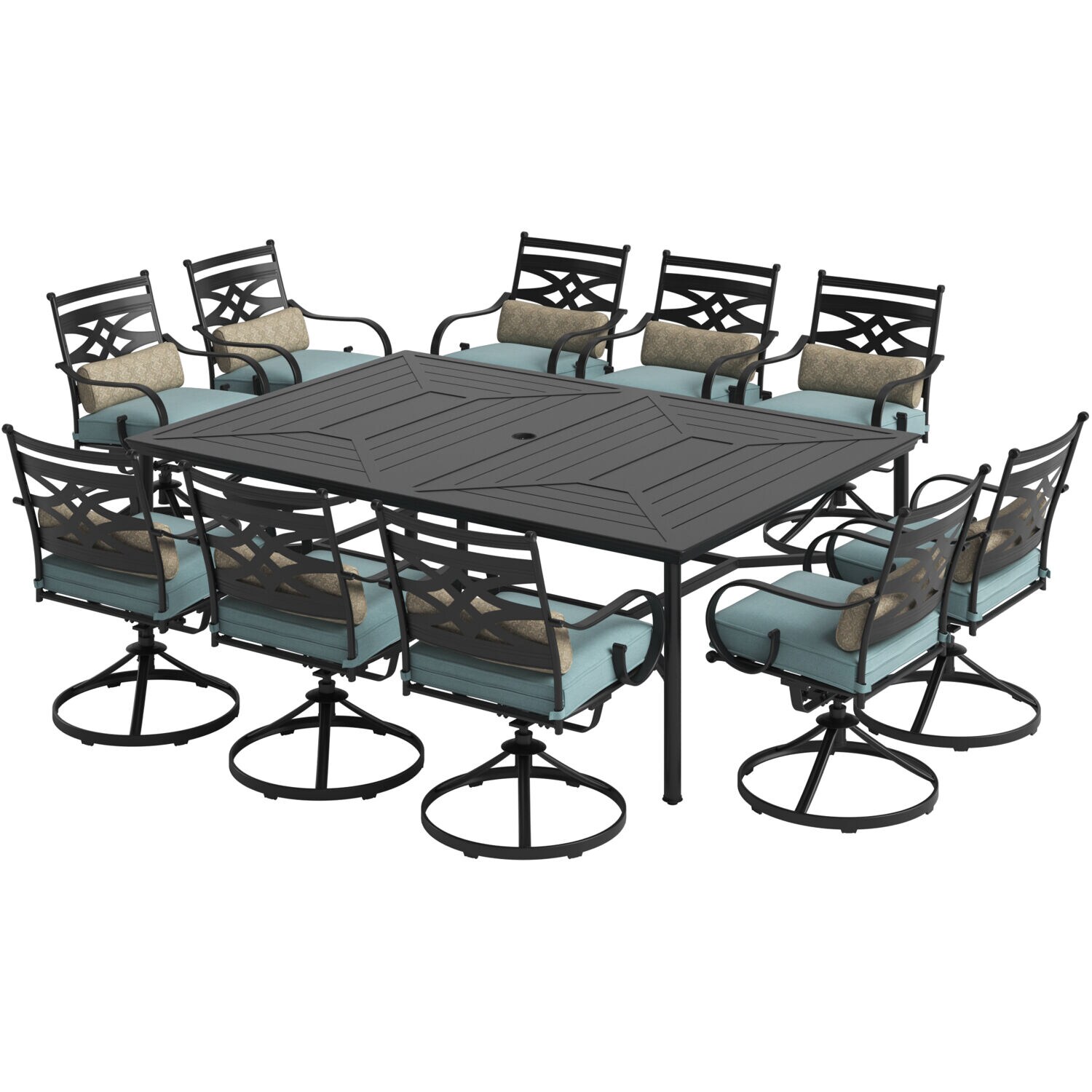 Hanover MCLRDN11PCSW10-BLU Patio-Dining-Sets - View #14