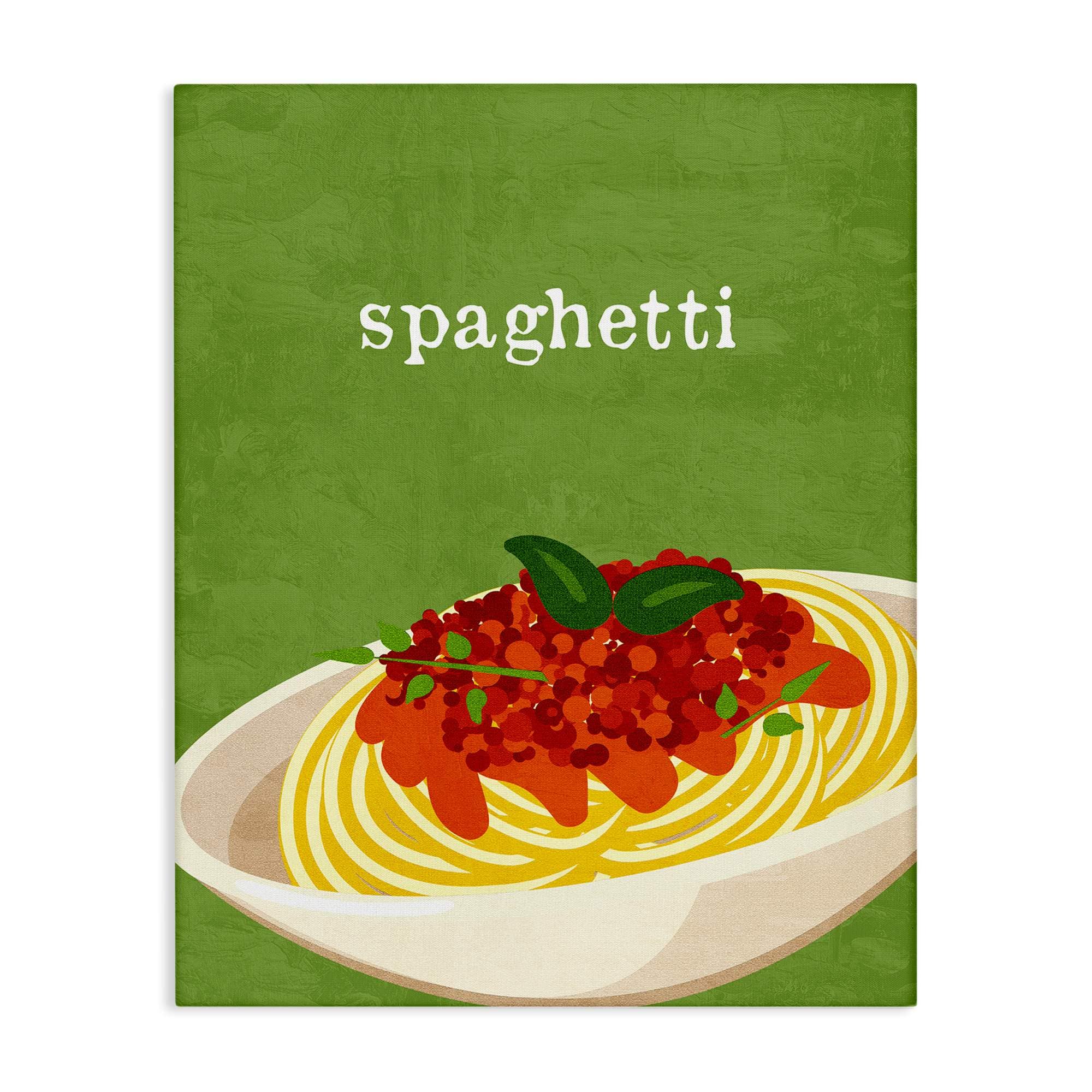 Stupell Industries BS-450-CN-30X40 Spaghetti Italian Cuisine Canvas Wall Art By Kim Allen 30 x 40