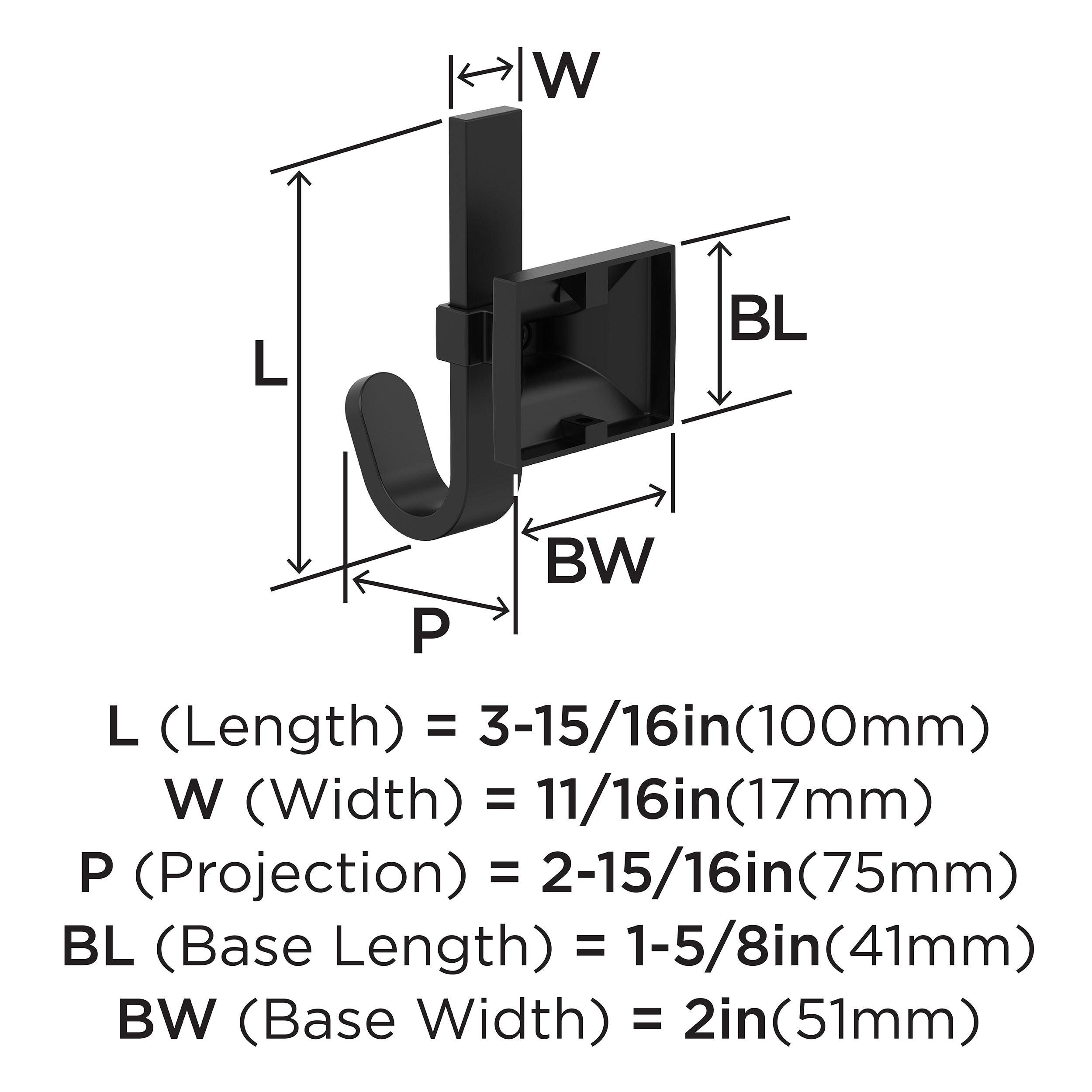 Amerock HBX36686MB Decorative-Wall-Hooks - View #4
