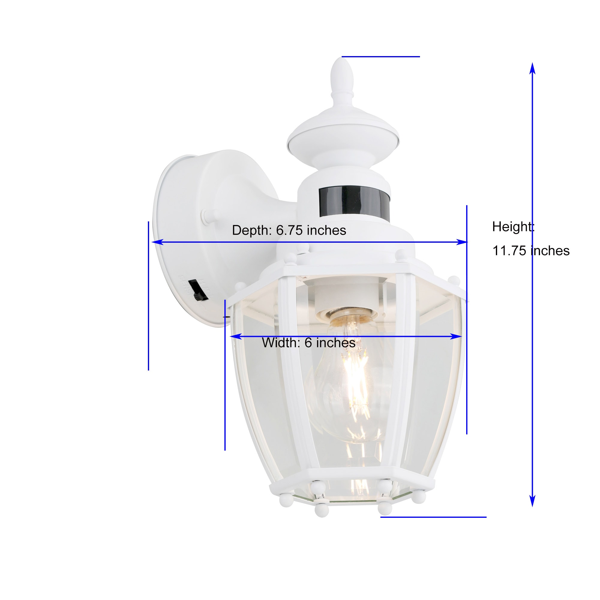 Project Source JEL1691A WH Outdoor-Wall-Lighting - View #8