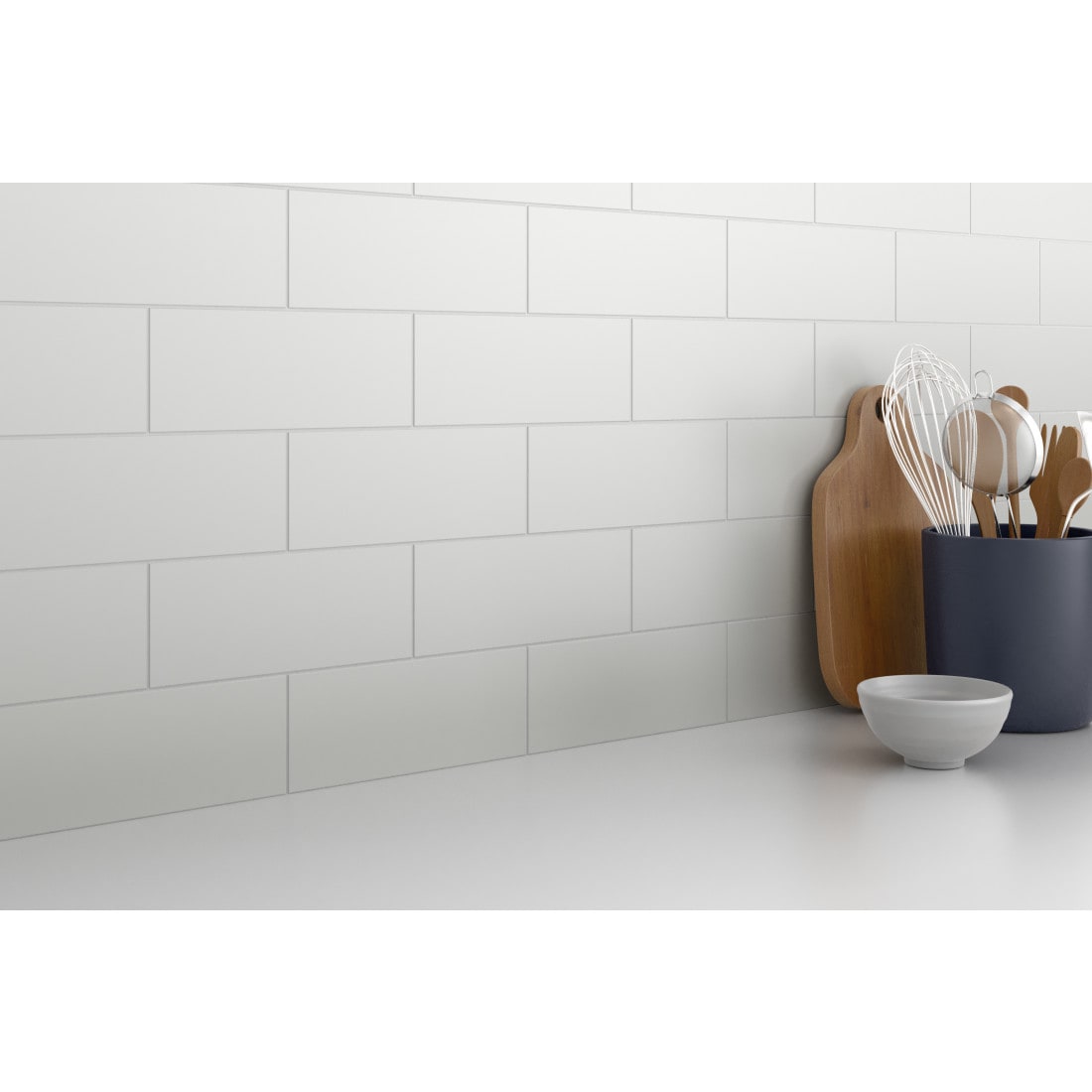 Emser Catch Ice 4-in x 10-in Matte Ceramic Subway Wall Tile (10.8-sq ...