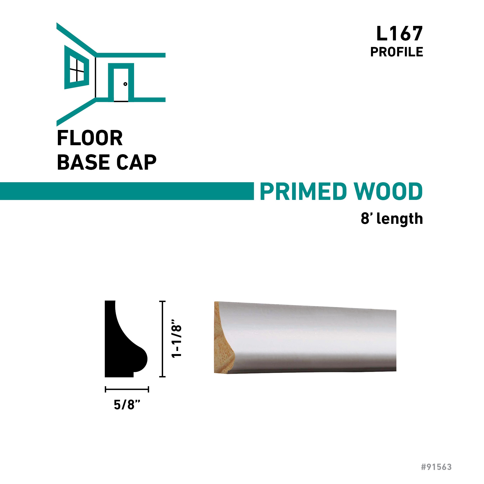 RELIABILT L 167 8FJPMD Baseboard-Moulding - View #3