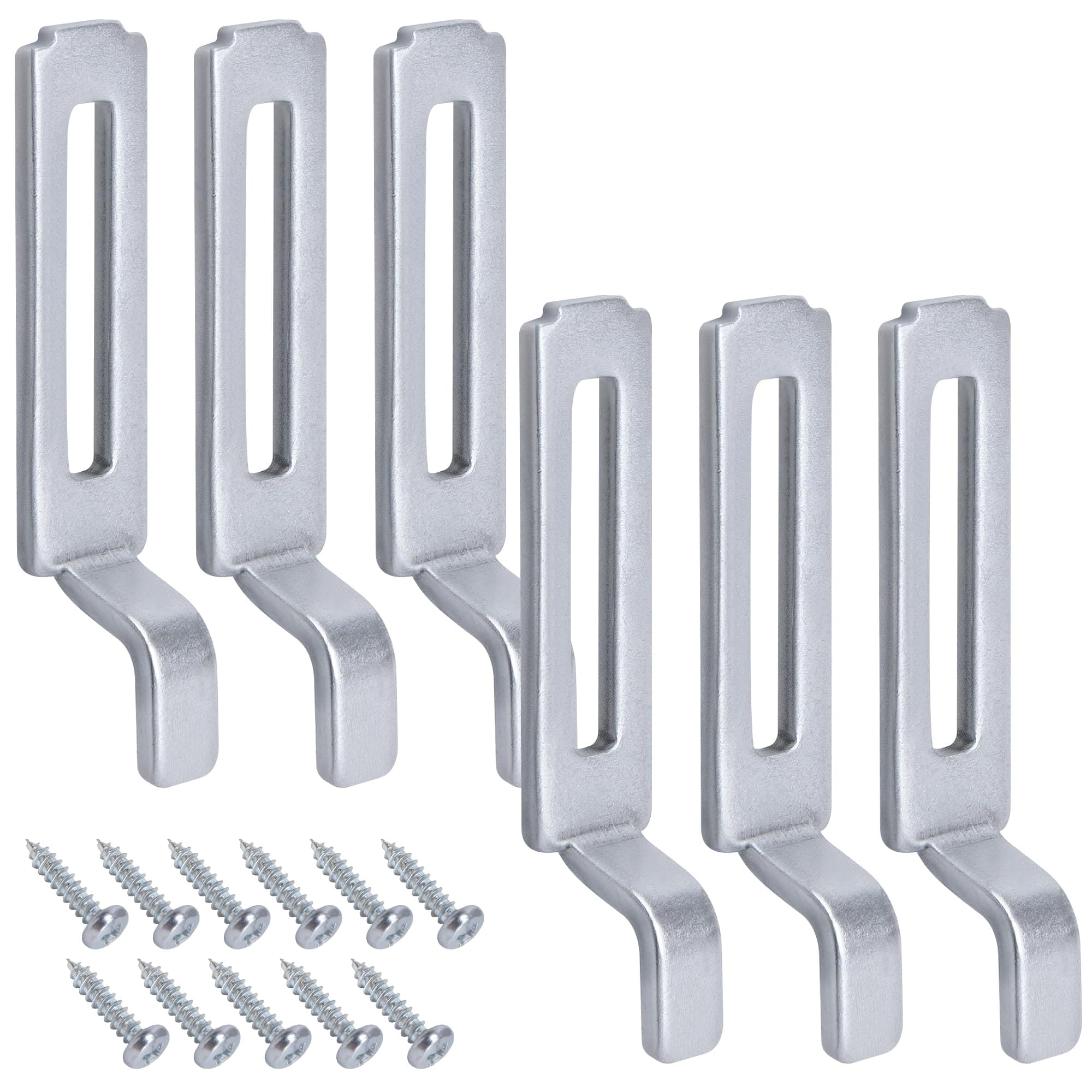 Phyfalip 6 Pack Steel Sliding Screen Door Latch Strikes with 1/4 Inch ...