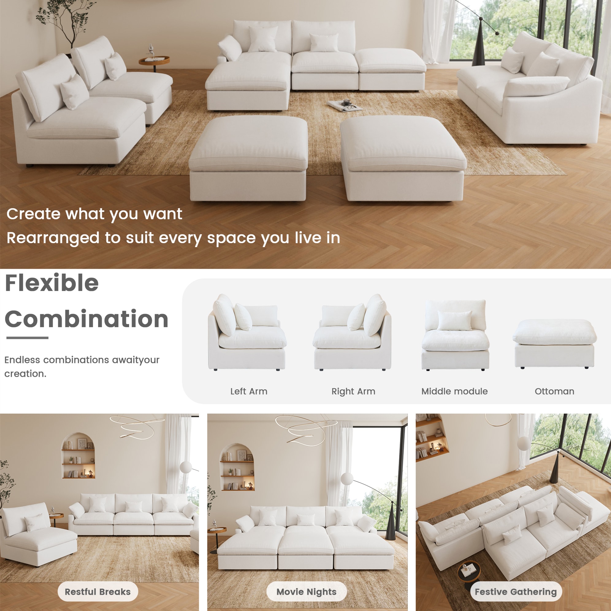 BuotiqHom DH-S2+1-140WE Sofas-Loveseats - View #7