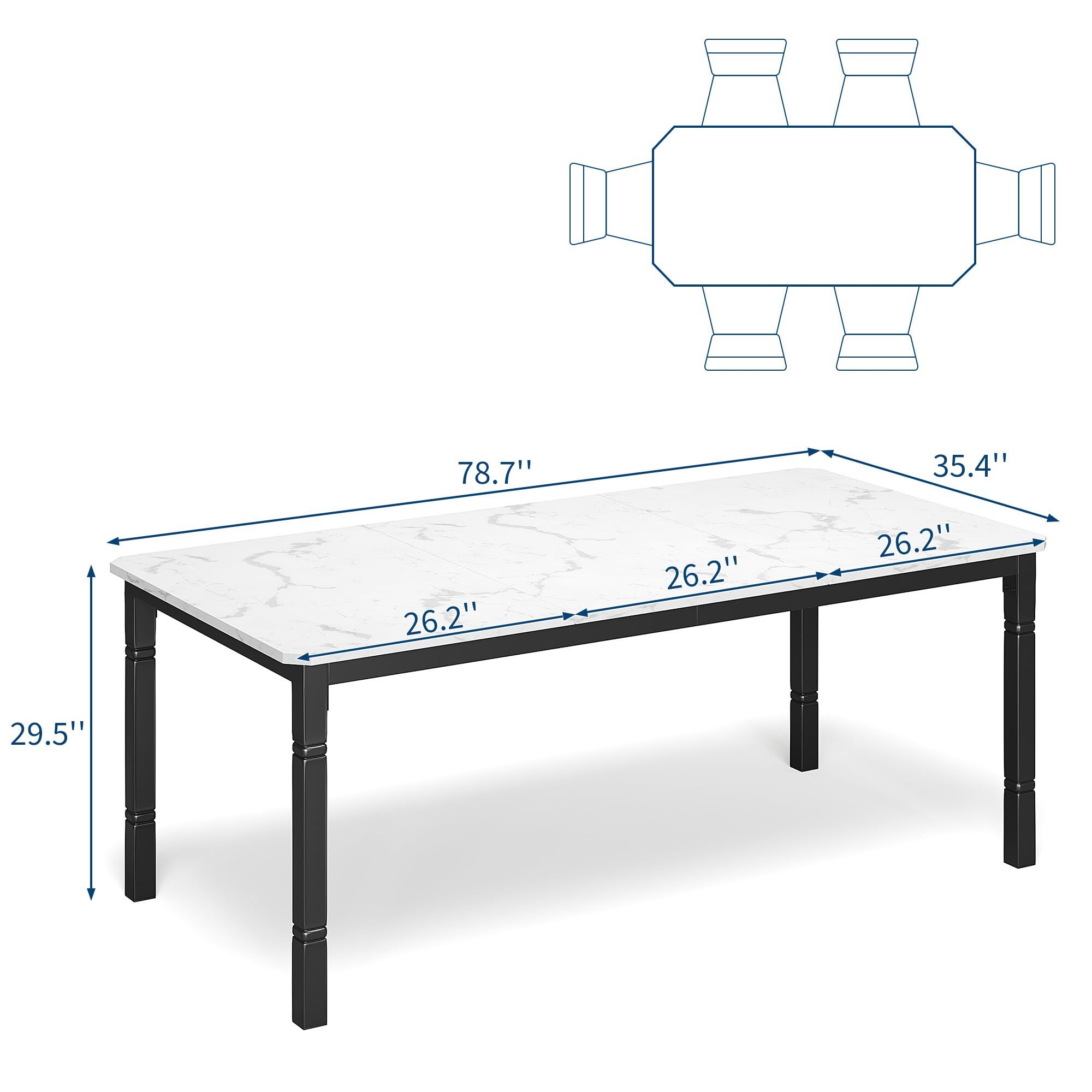 GarveeLife LROY-PHK-33JYUT8F Dining-Tables - View #2