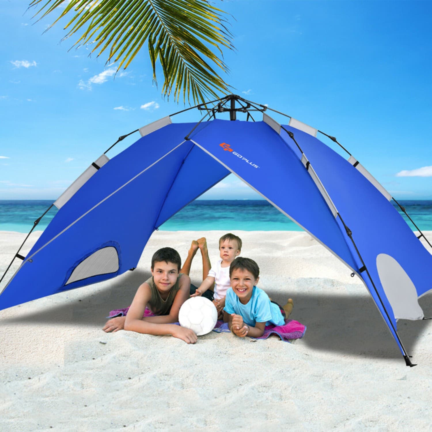 Mondawe MO-GP11624BL Camping Tents Polyester 4 -Person Tent