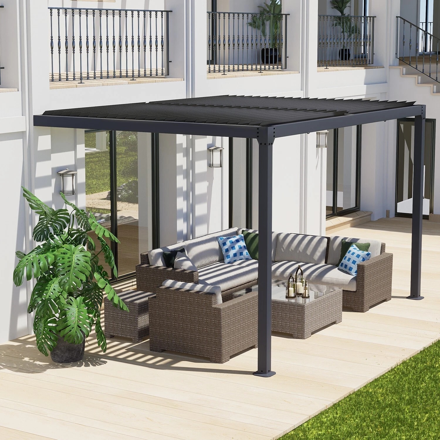 Aoodor A195-PBKBK Pergolas-2 - View #3