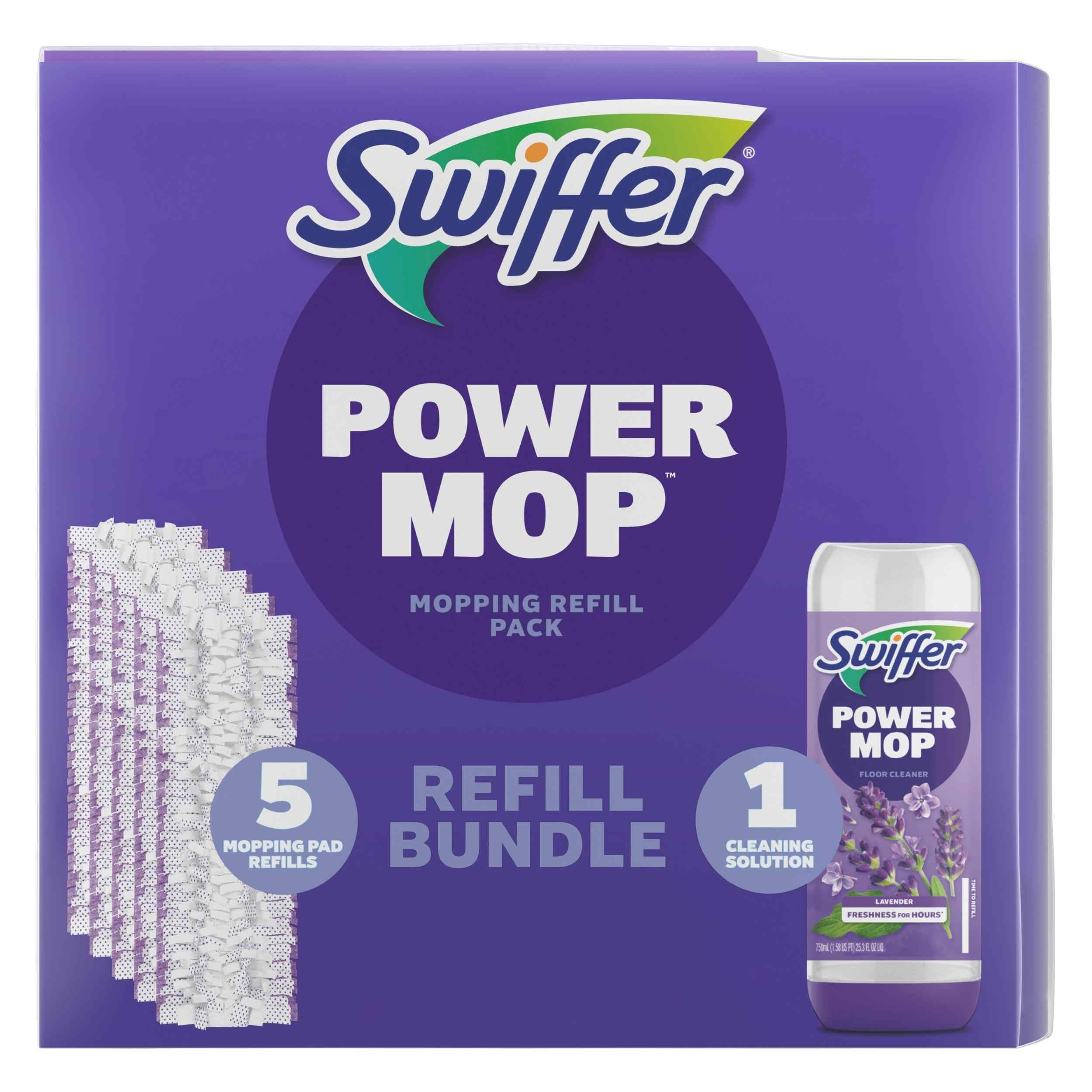 Swiffer Power Mop Refill Bundle Lavendar Sponge Refill