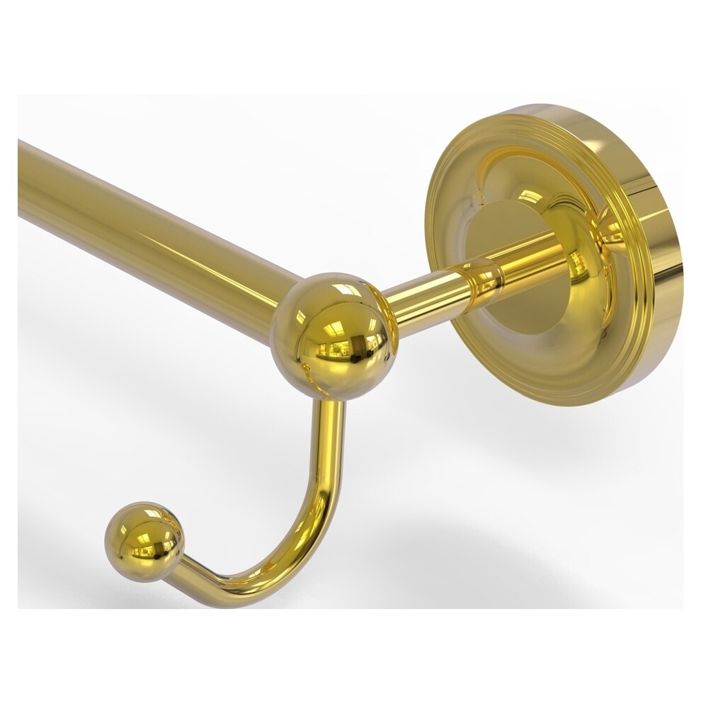 Allied Brass Prestige Regal 30-in Polished Brass Wall Mount Single Towel  Bar in the Towel Bars department at