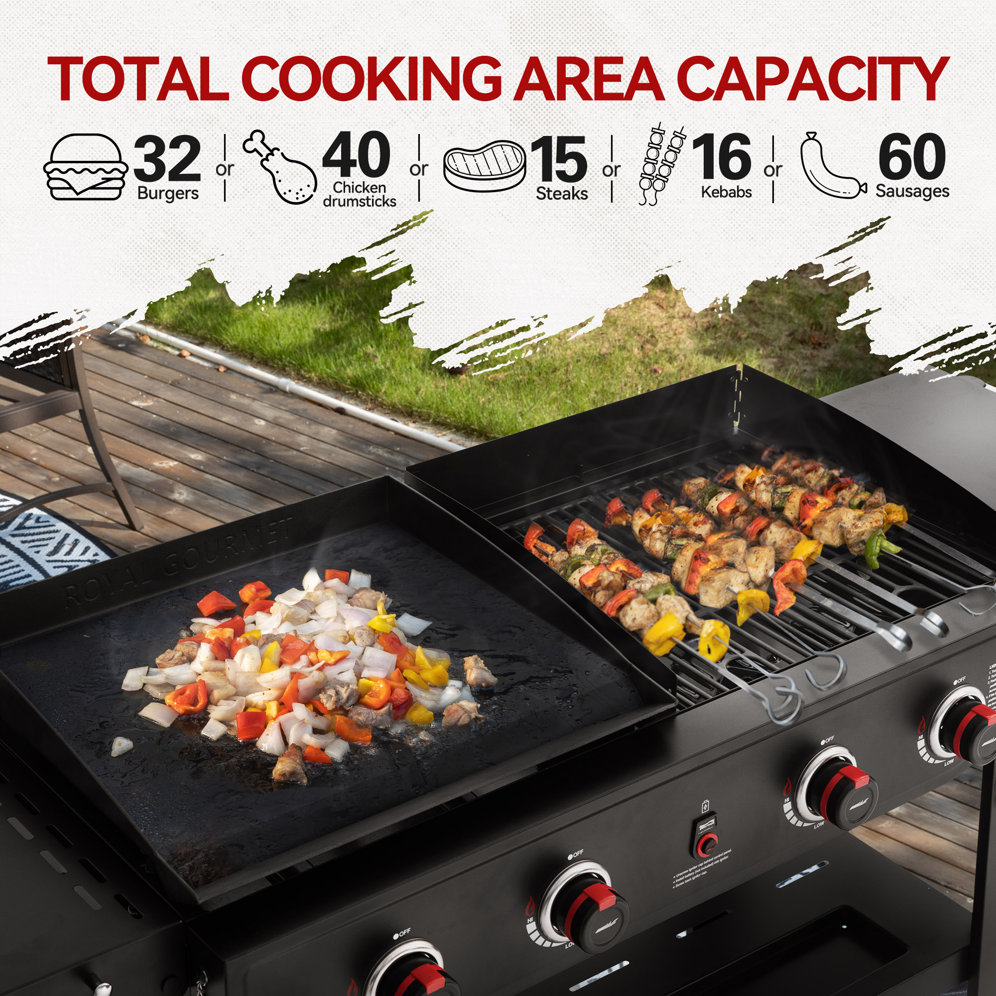 Royal Gourmet GD405A Flat-Top-Grills - View #5
