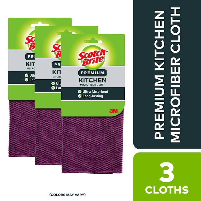 Scotch-Brite Microfiber Solid Any Occasion Kitchen Towel in the