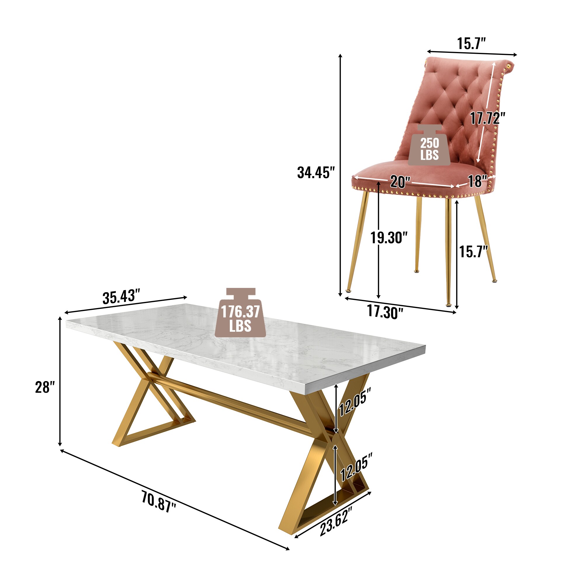 Clihome CL-DLS703CBN Dining-Sets - View #4