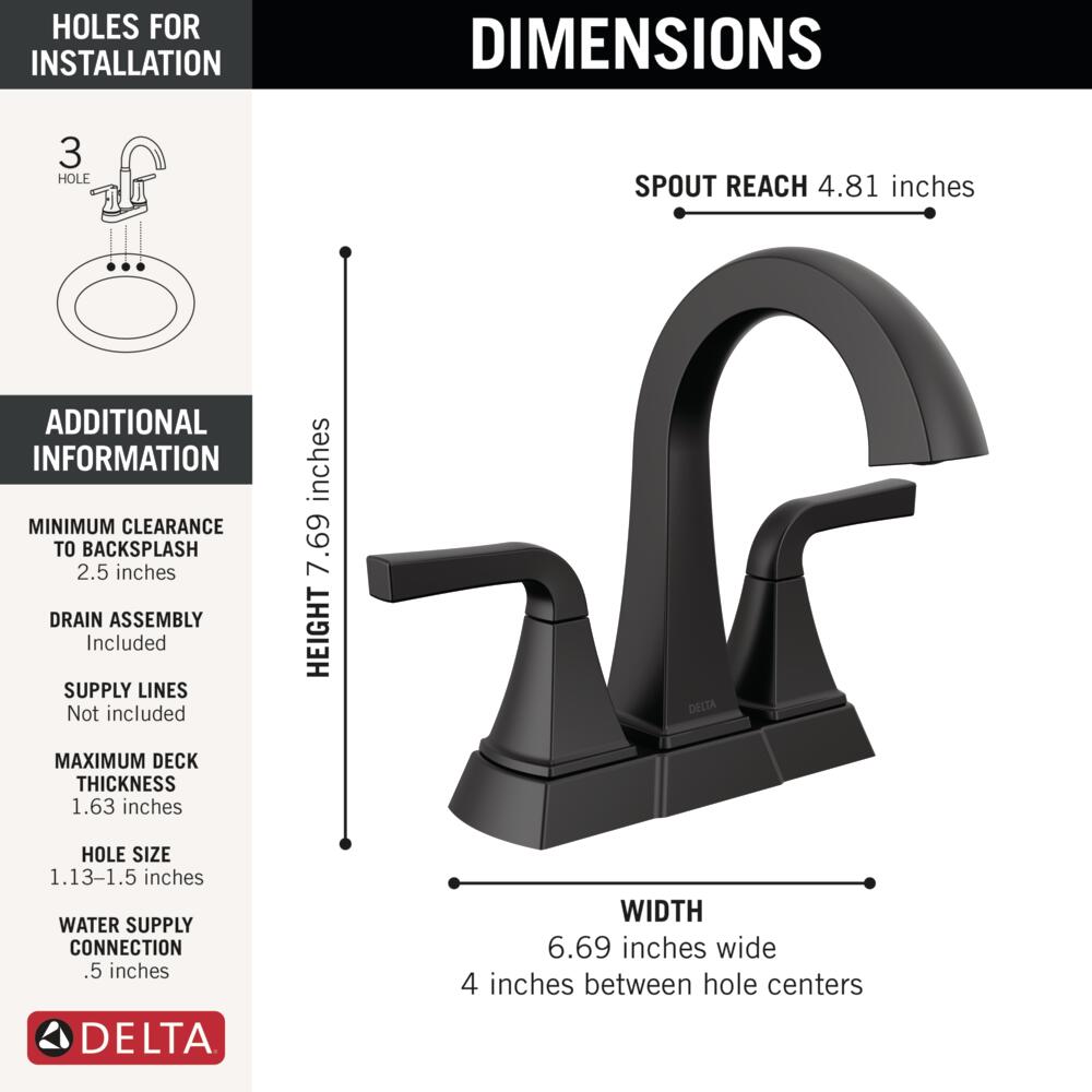 Delta 25854LF-BL Lavatory-Faucets - View #5